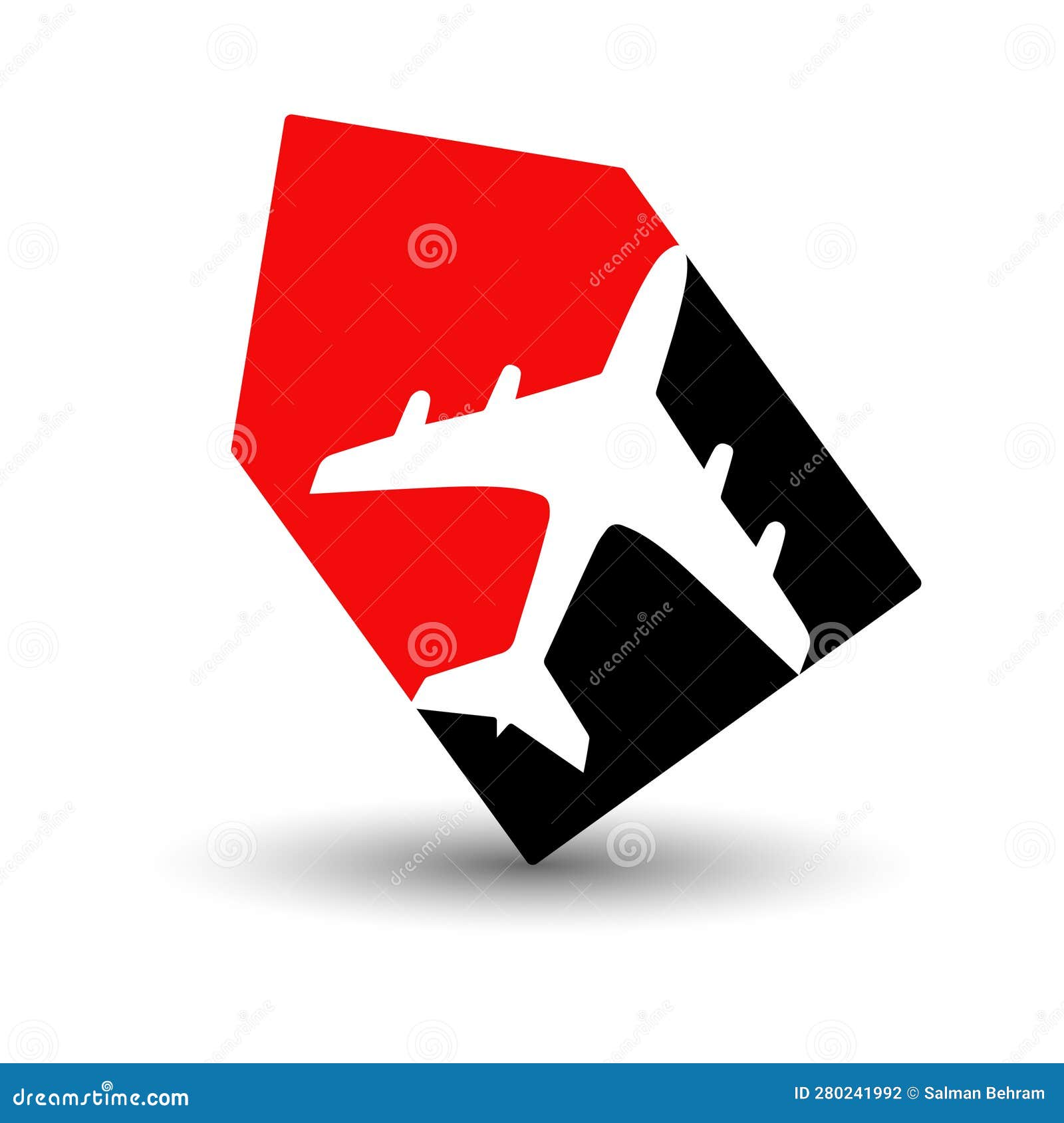 Travel Agency Logo with Tag Shape Vector Illustration Stock Vector