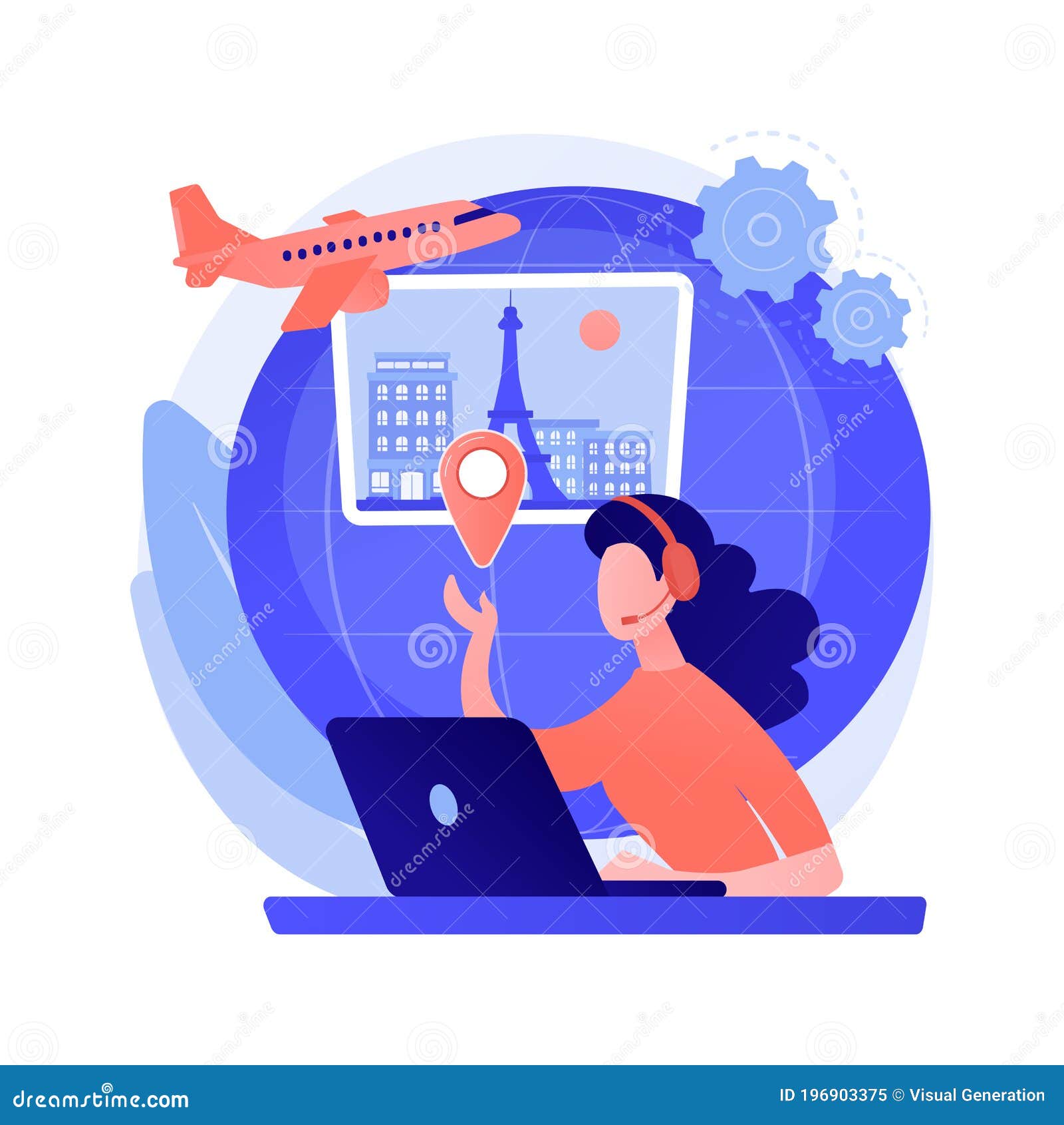 Travel Agent Abstract Concept Vector Illustration. Stock Vector -  Illustration of consultation, luggage: 196903375