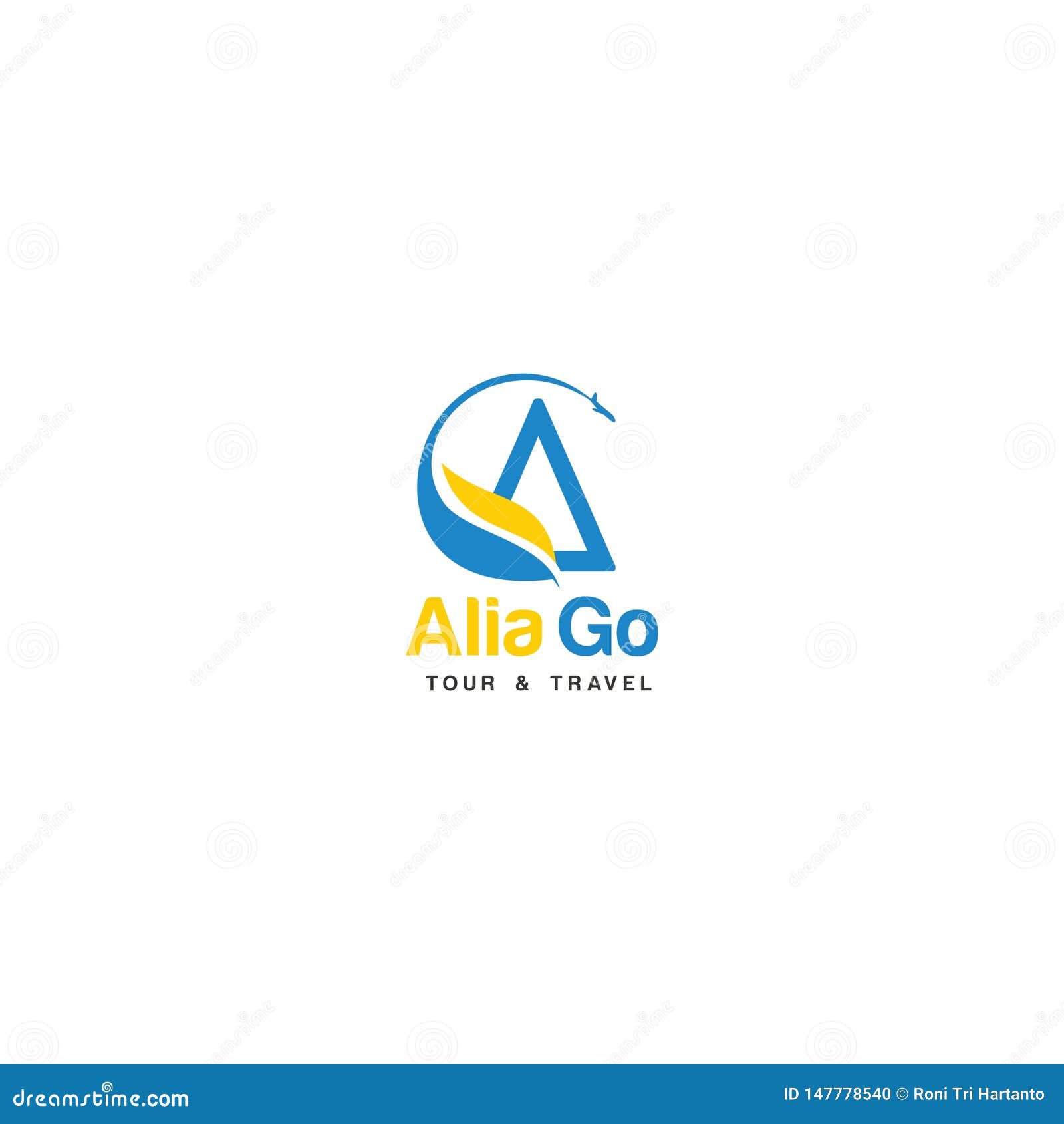 Travel Agent Vector Logo Design Inspiration Stock Illustration