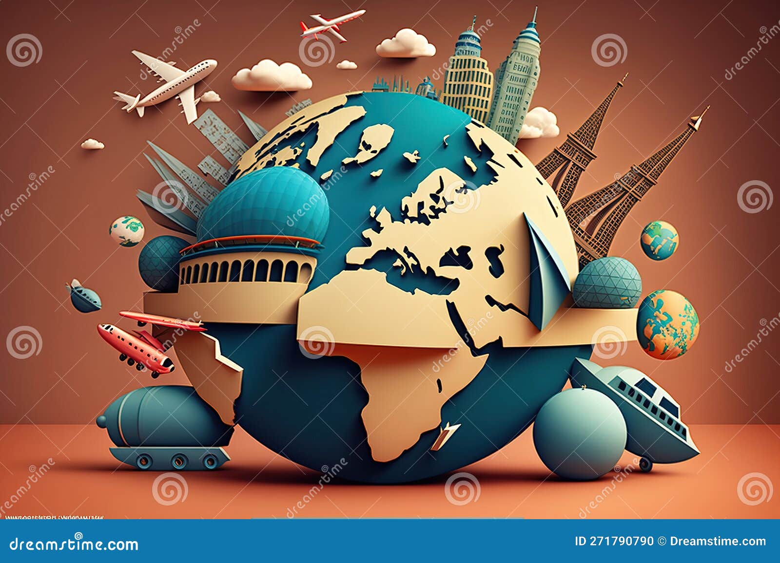 travel around the world 3d