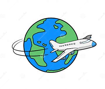 Travel Around the World stock vector. Illustration of icon - 63669040