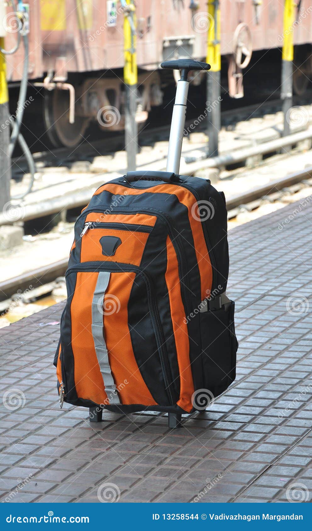 Travel bag stock photo. Image of station, business, transportation