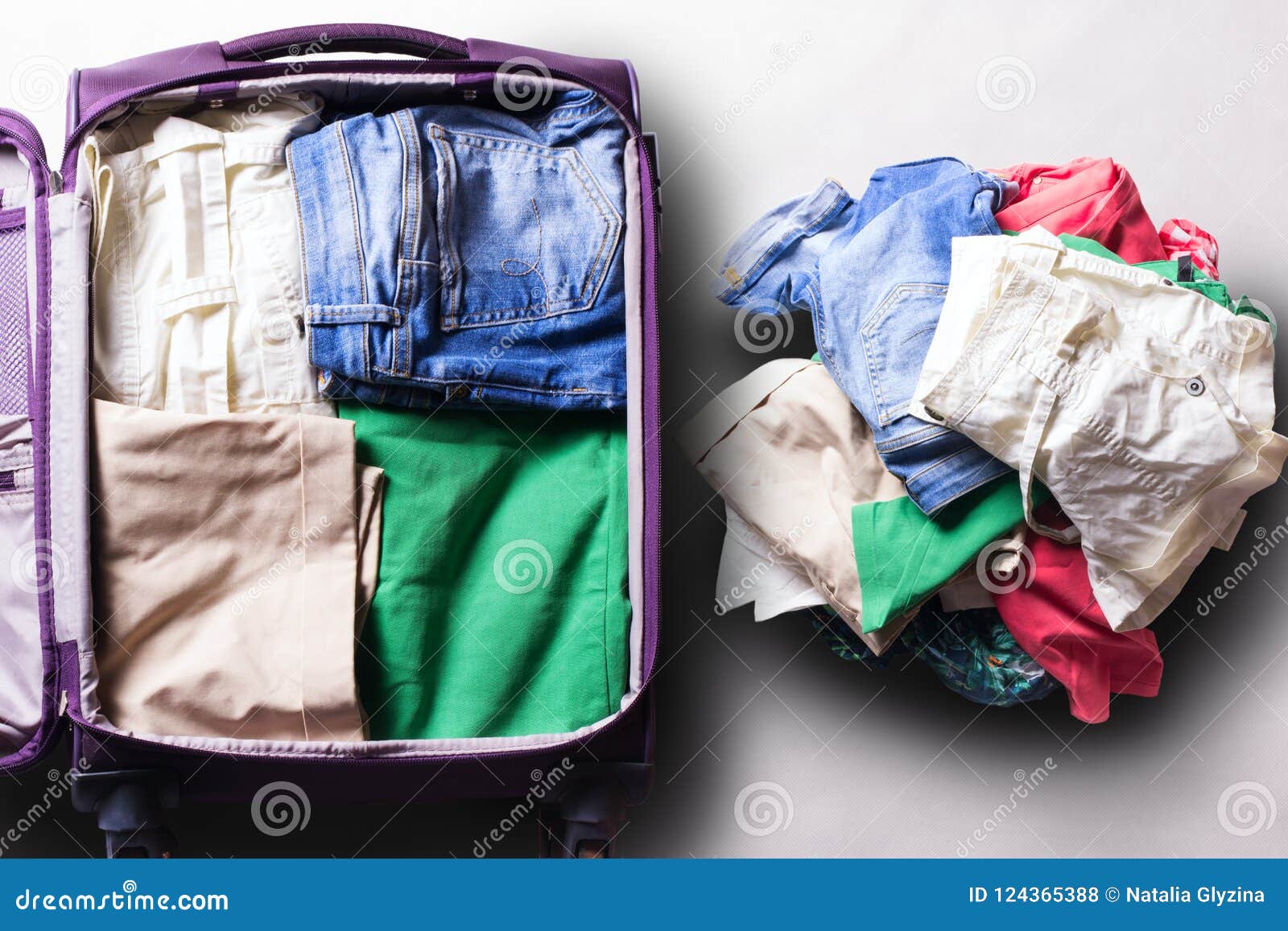 Mottle peanuts wrestling Travel bag with clothes. stock photo. Image of shorts - 124365388