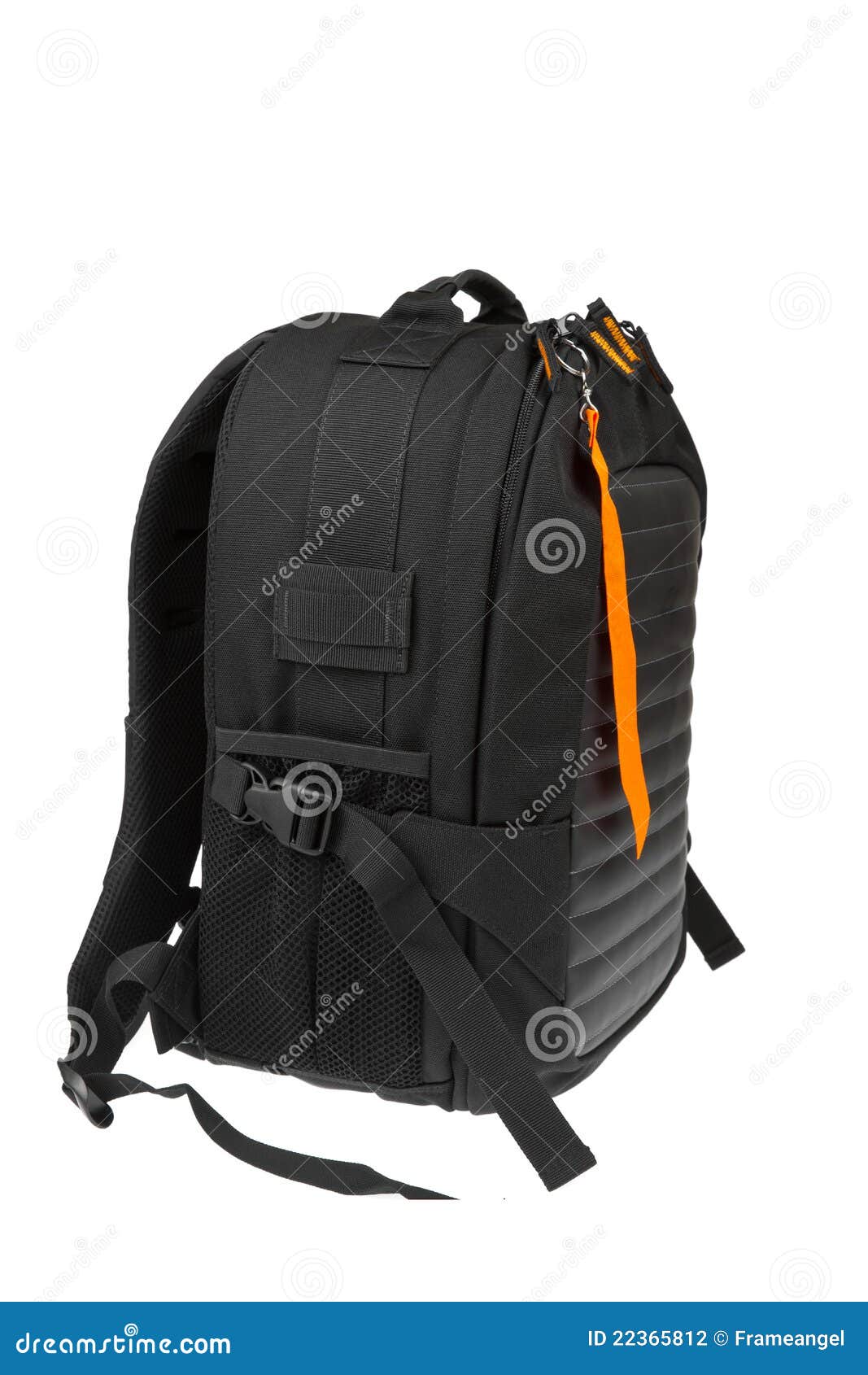 travel bagpack and tag