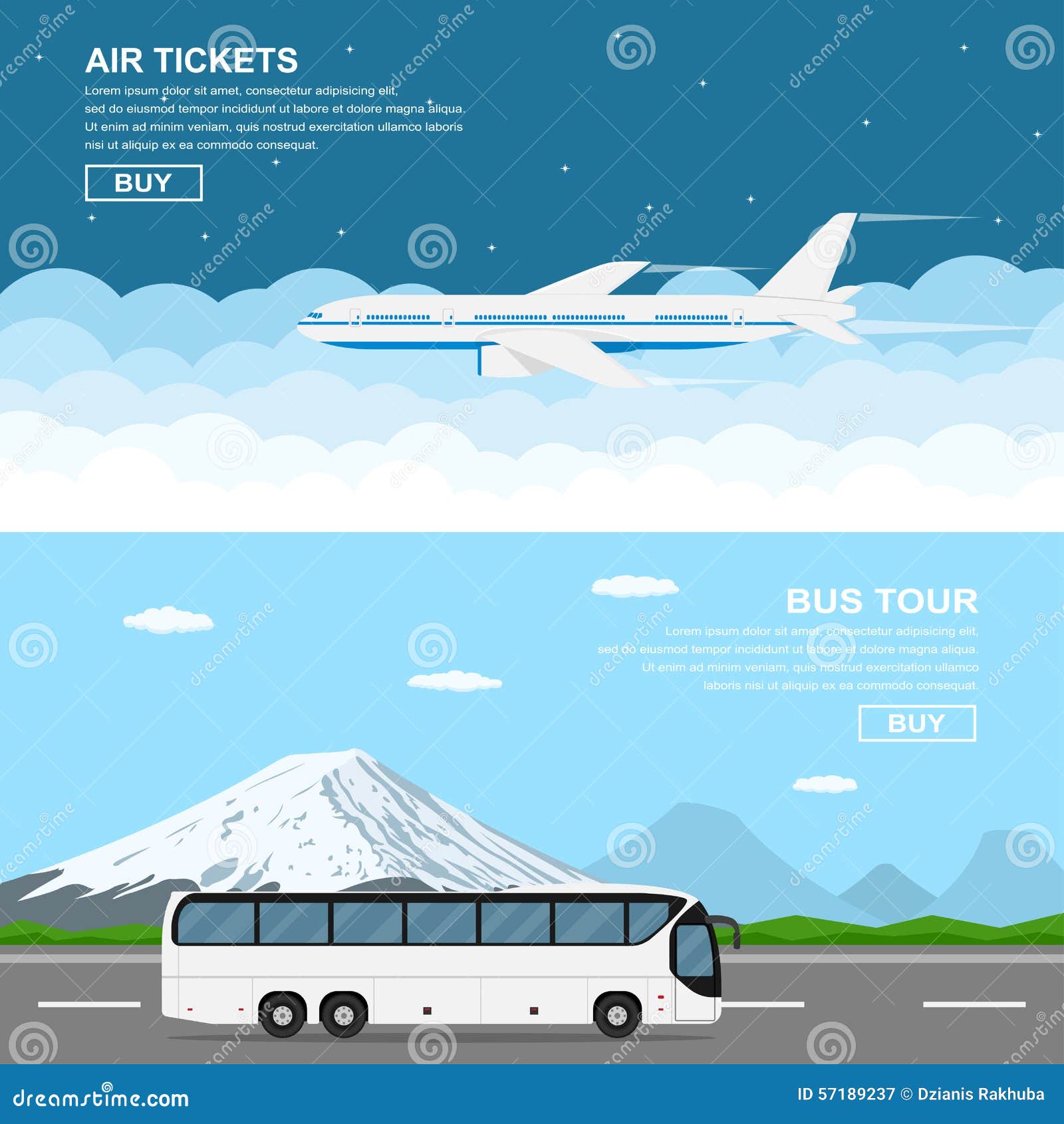 travel banners stock vector illustration of airplane 57189237