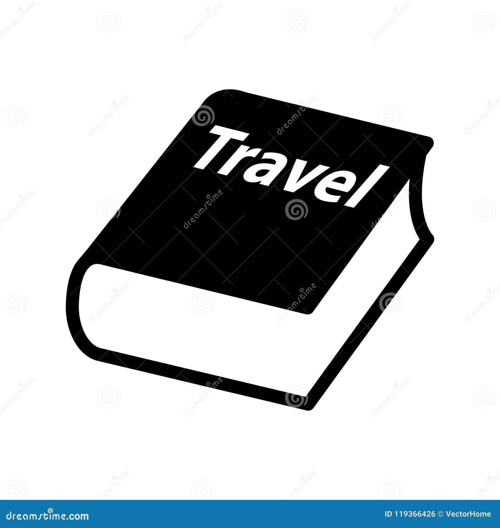 Travel Book Icon, Vector Illustration Stock Vector - Illustration of