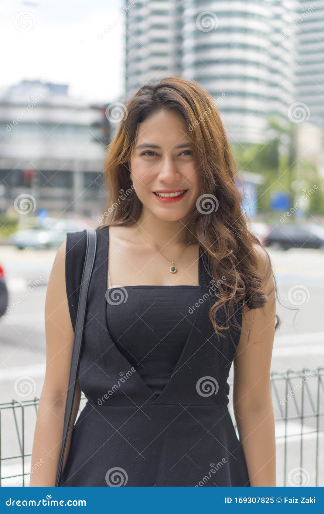 Portrait of Cute Malay Asian Lady Outdoor Looking at the Camera Stock ...