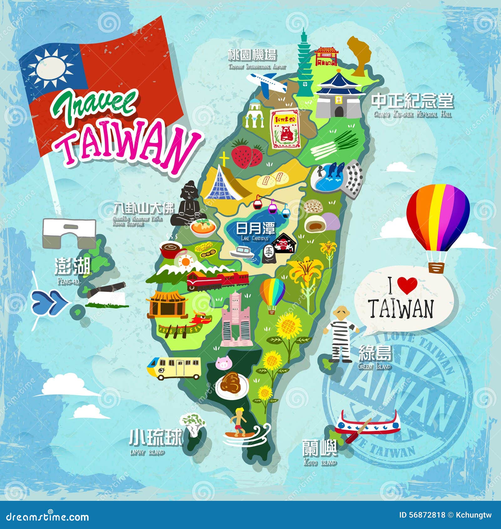 travel concept of taiwan