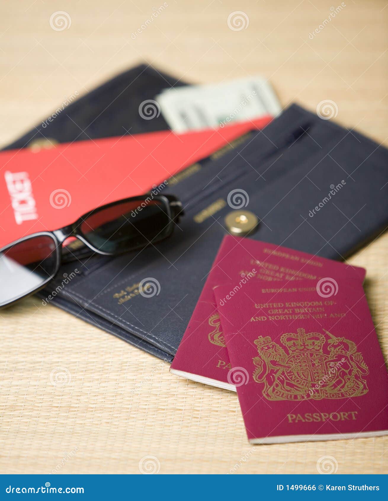 Travel documents stock photo. Image of holidays, passport 1499666