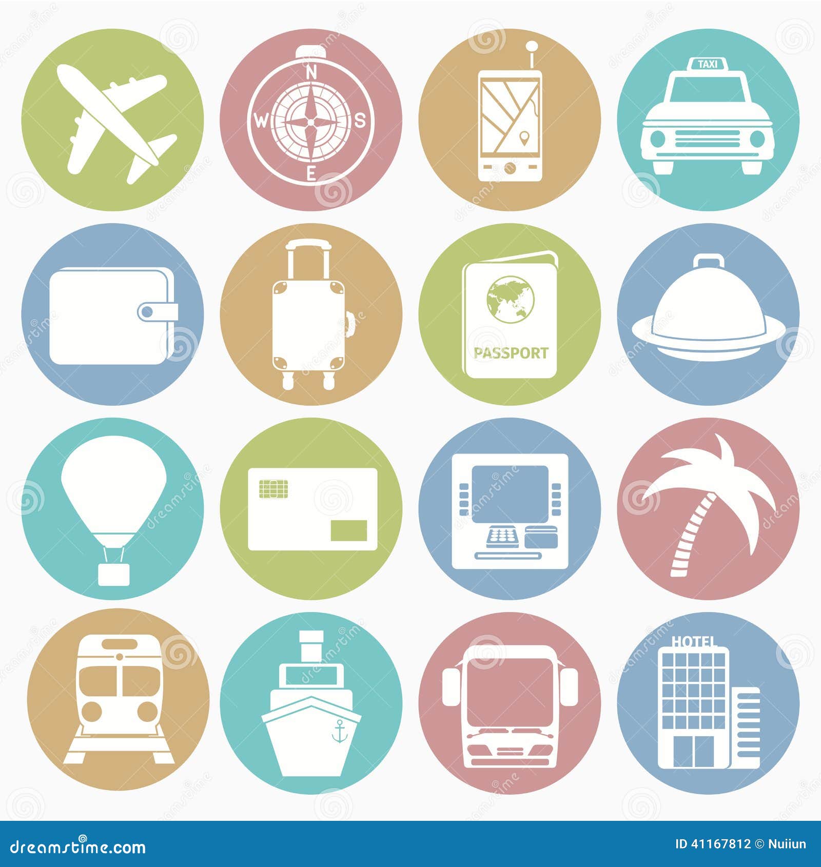 Travel icons set stock vector. Illustration of holiday - 41167812