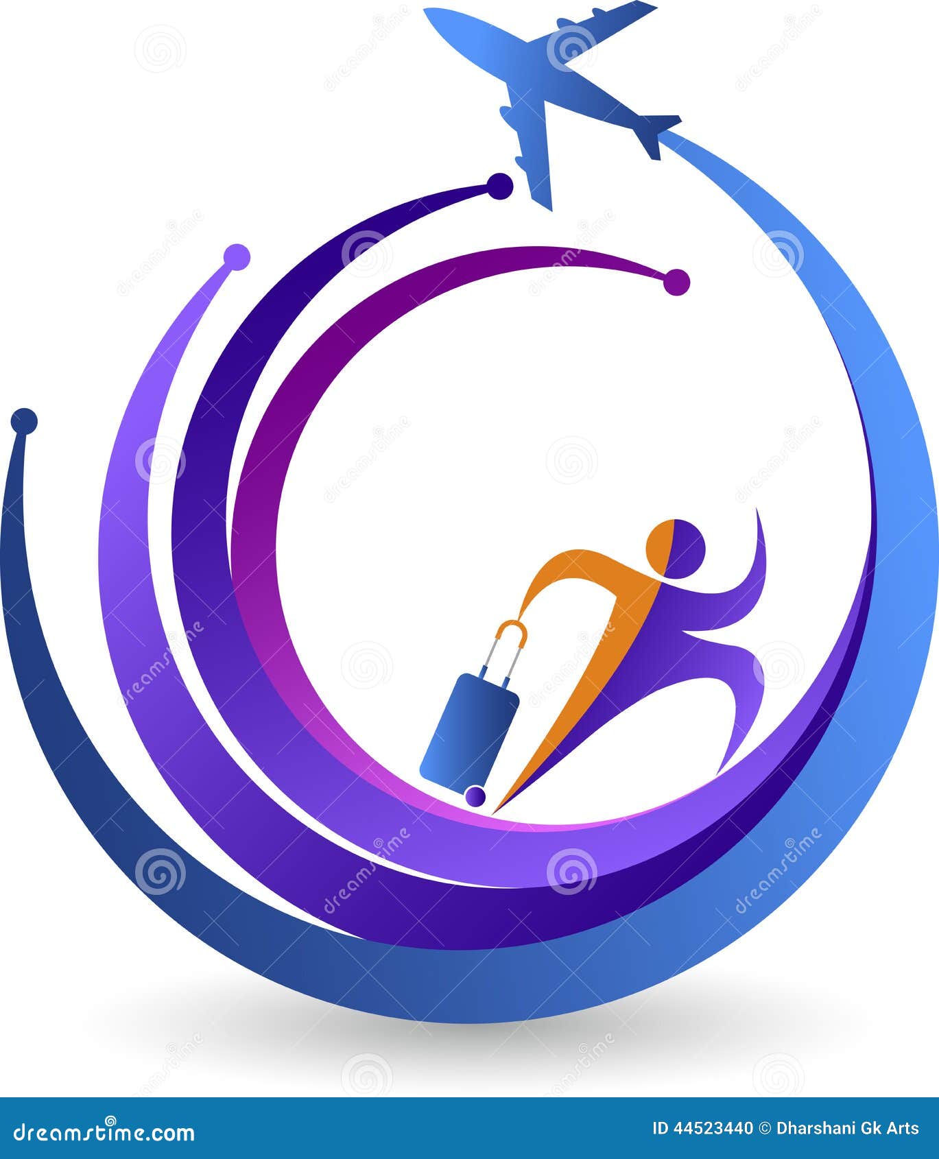 Travel logo stock vector. Illustration of business, flight - 44523440