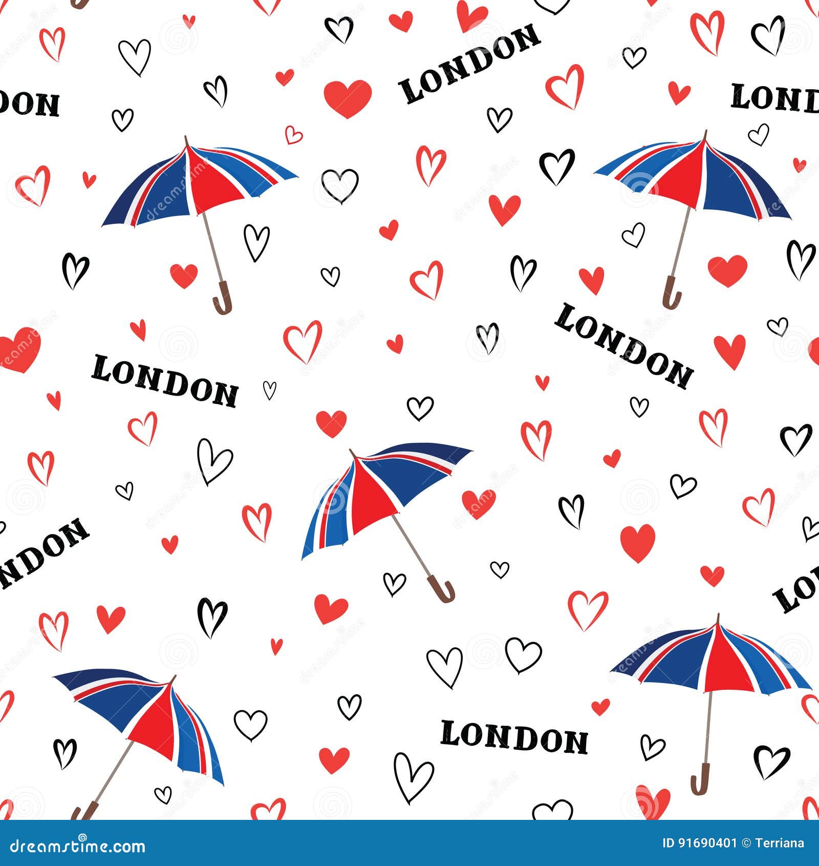 Travel London Seamless Pattern with Love Hearts and Umbrella. Br Stock Illustration - Illustration of seamless, background: 91690401 Travel London Seamless Pattern with Love Hearts and Umbrella. Br Stock Illustration - Illustration of seamless, background: 91690401
