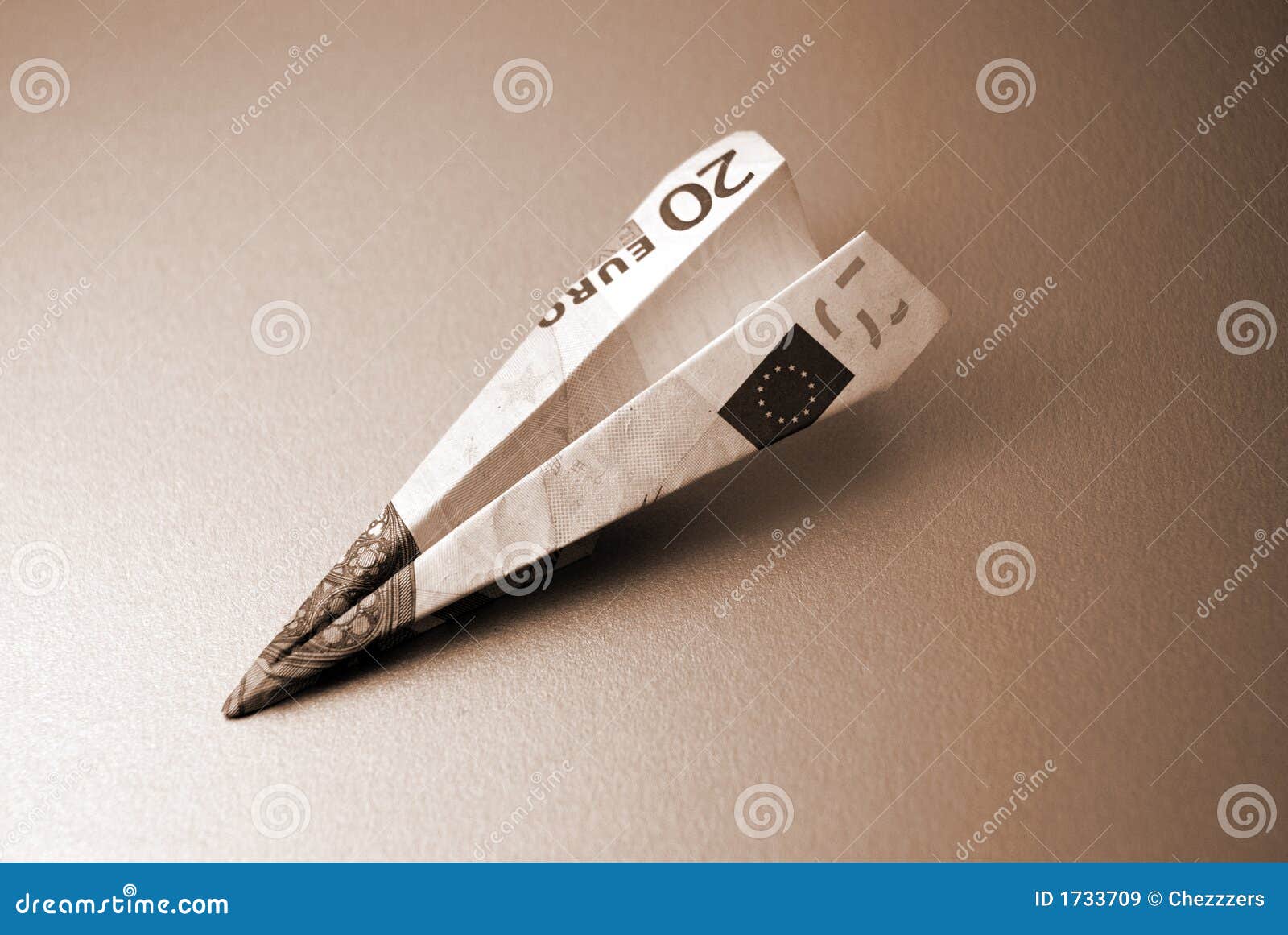Travel Money (Euros) stock image. Image of bill, aerodynamic - 1733709