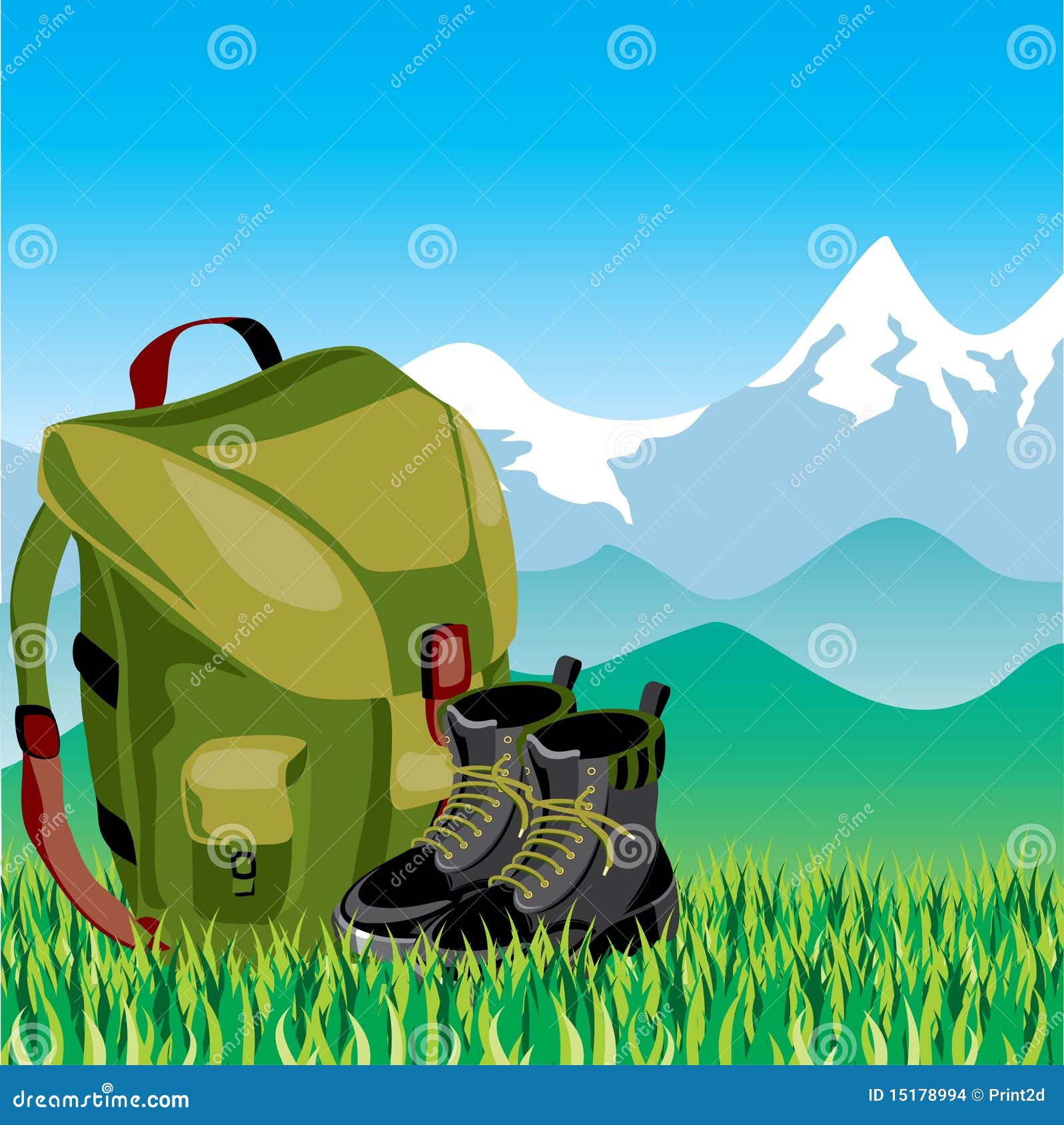 Free clip art Travel - Backpack by vectorsme