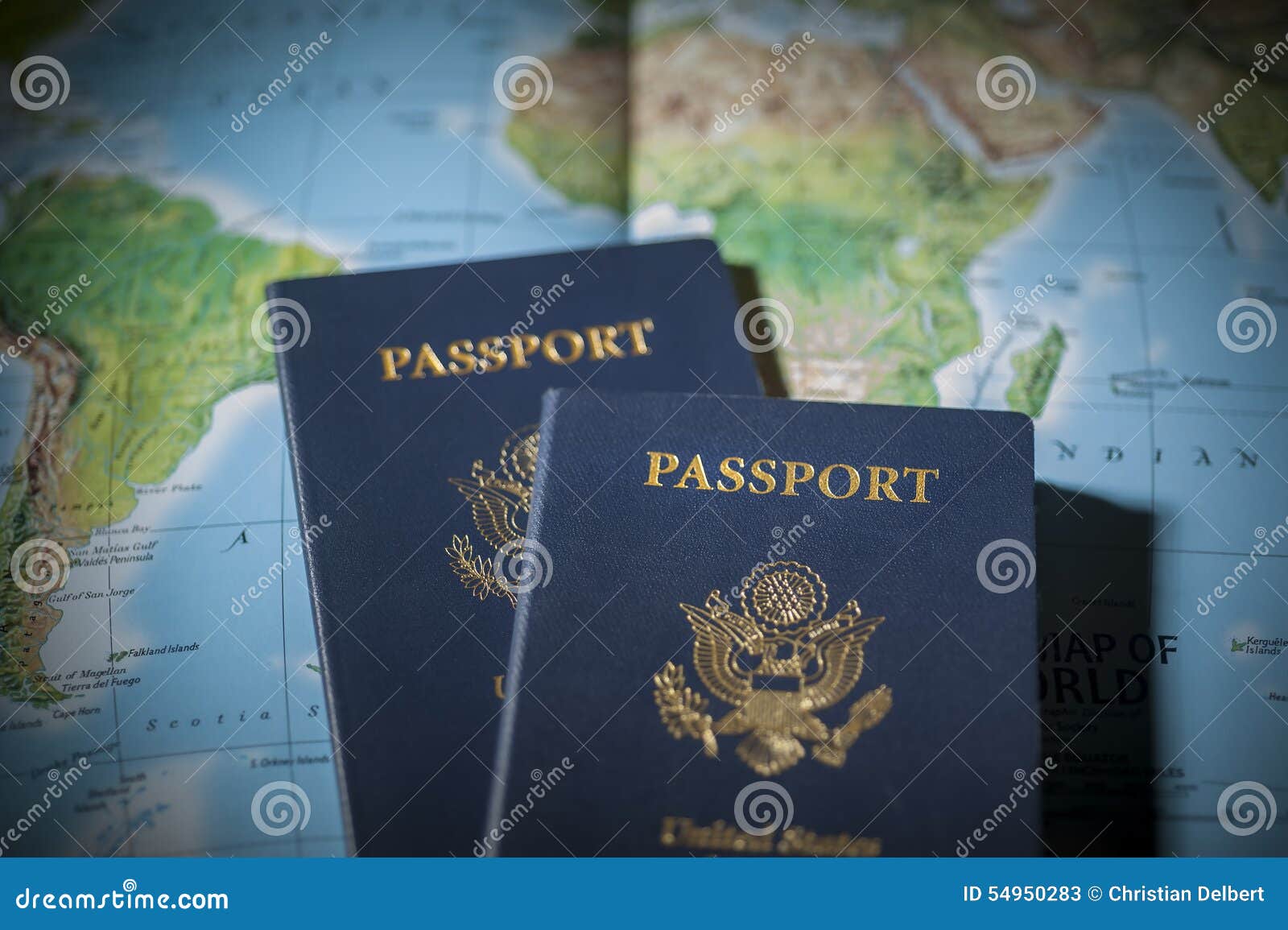 Travel passports stock image. Image of world, glasses 54950283