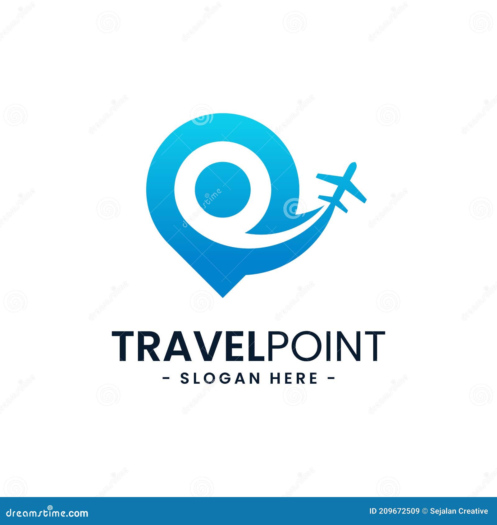 Travel Point Logo Design Template Stock Vector - Illustration of design ...