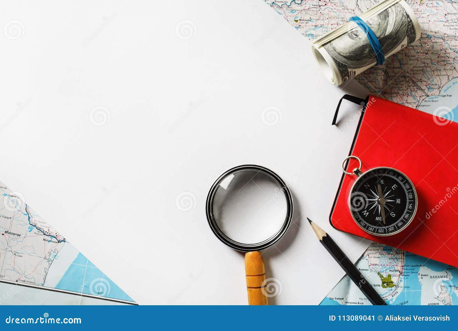 Download Travel stationery mockup stock image. Image of plan ...