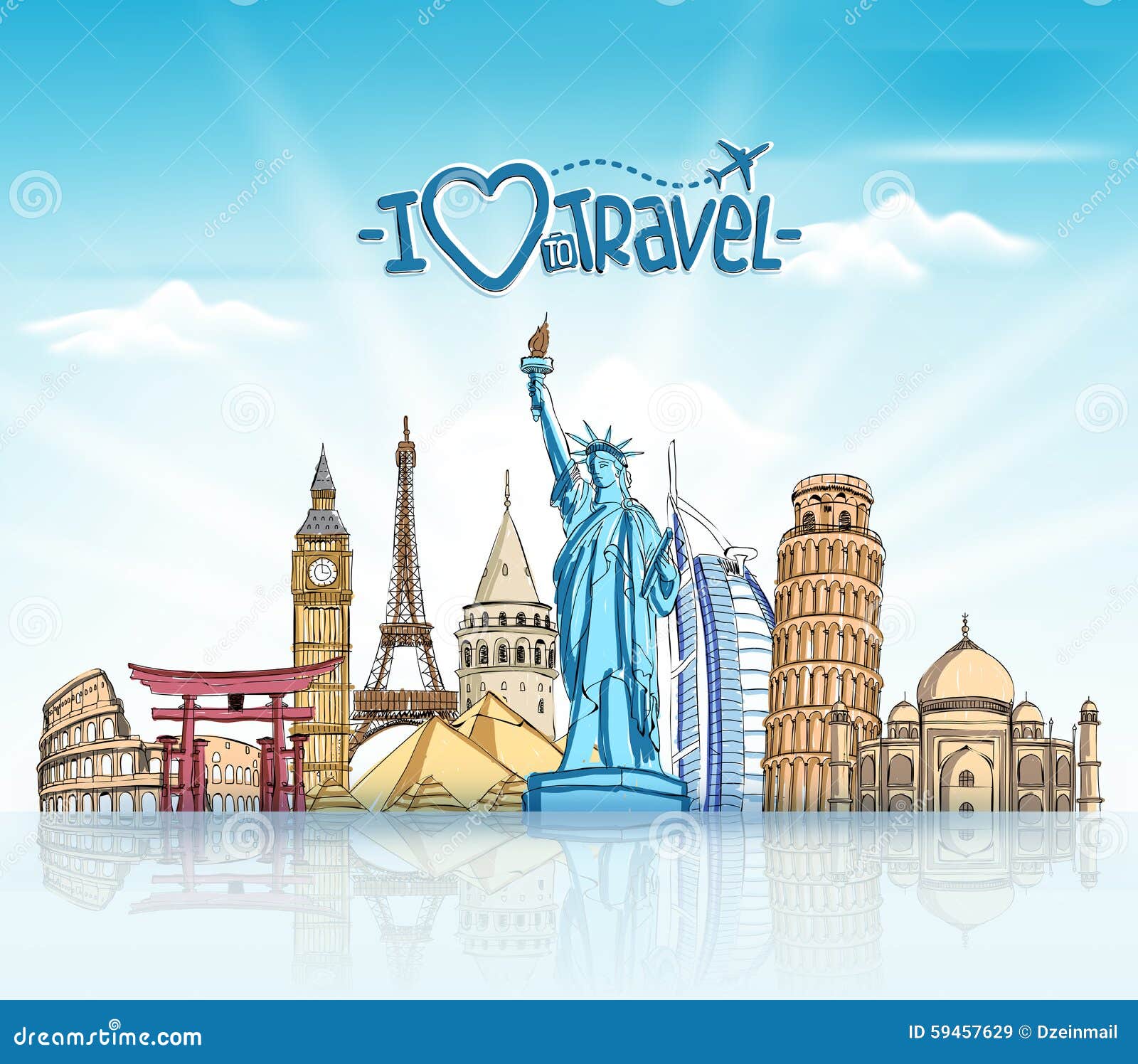 travel-tourism-background-famous-world-landmarks-d-realistic-sketch-drawing-elements-vector-illustration-59457629.jpg