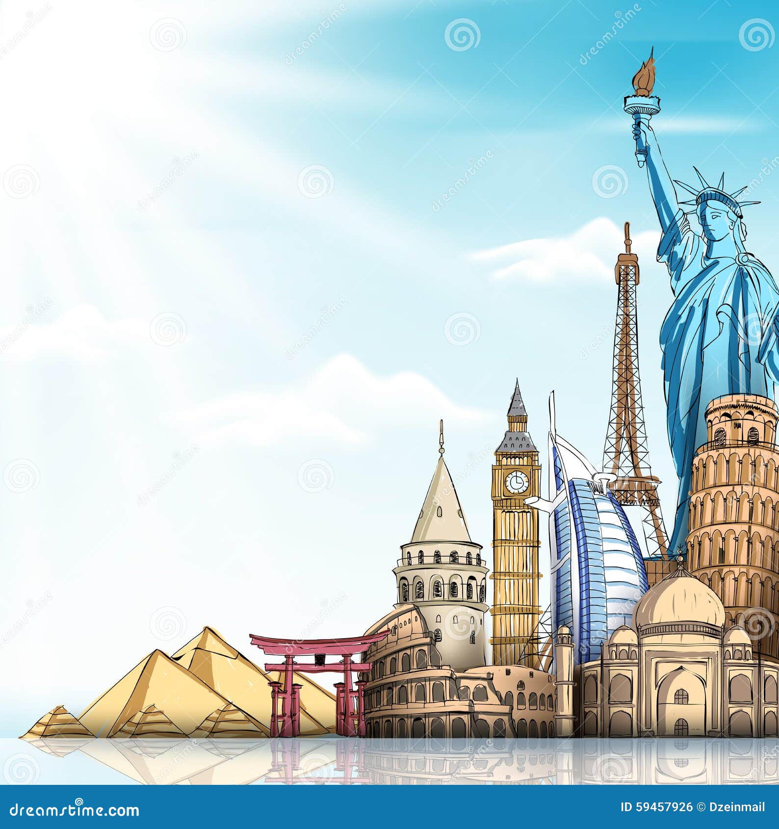 travel-tourism-background-famous-world-landmarks-d-realistic-sketch-drawing-elements-vector-illustration-59457926.jpg