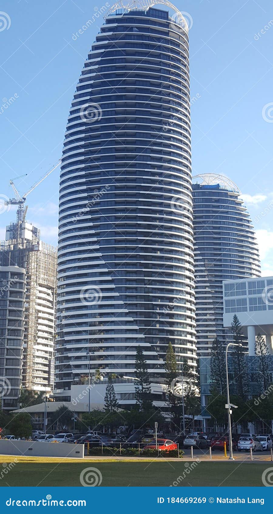 travel and tourism - magnificent architecturally ed apartment building in broadbeach qld australia
