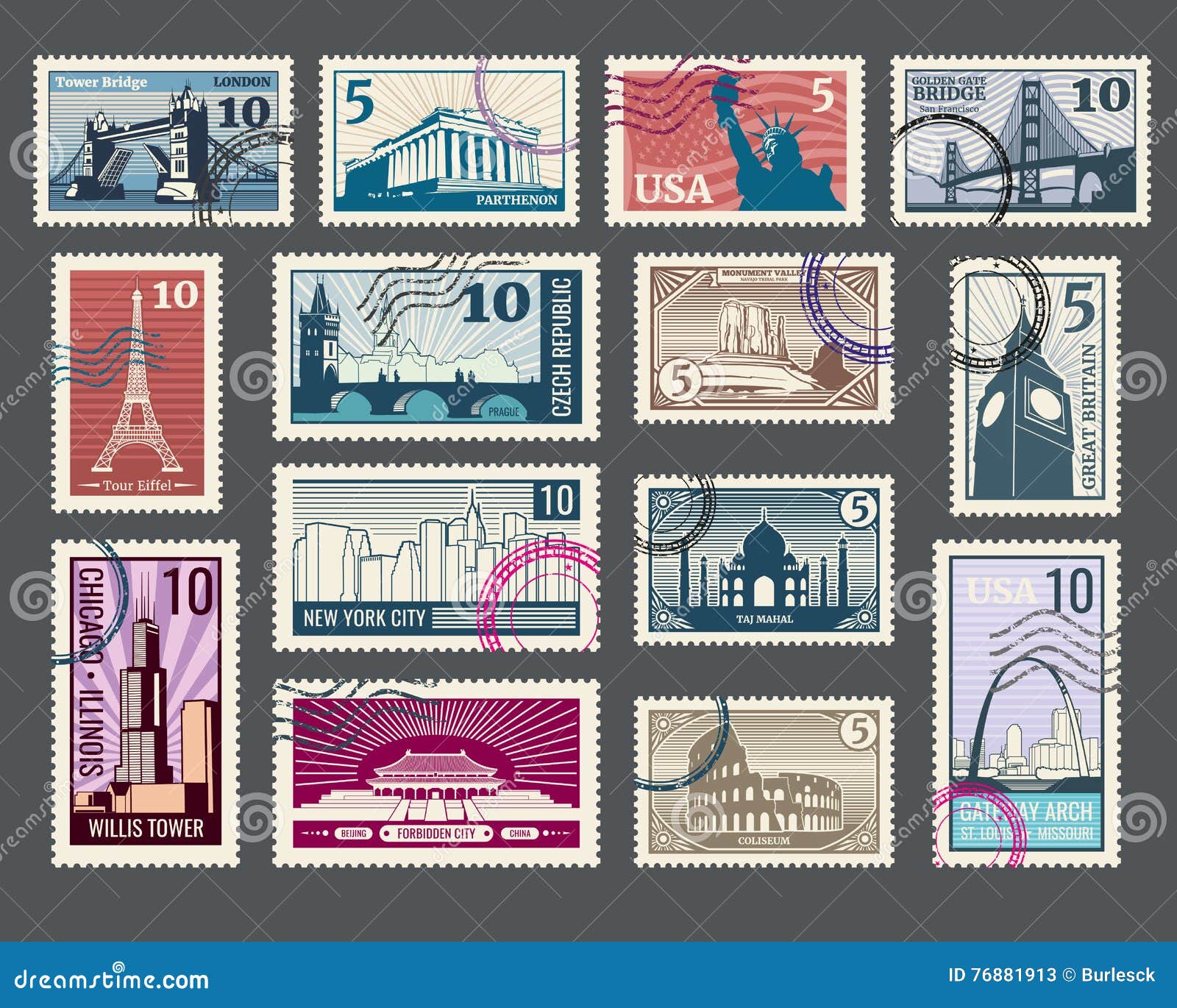 13 Diff ARCHITECTURE Famous Architects & Buildings Postage stamps Free  Shipping! Your #1 source with the best prices on Vintage stamps