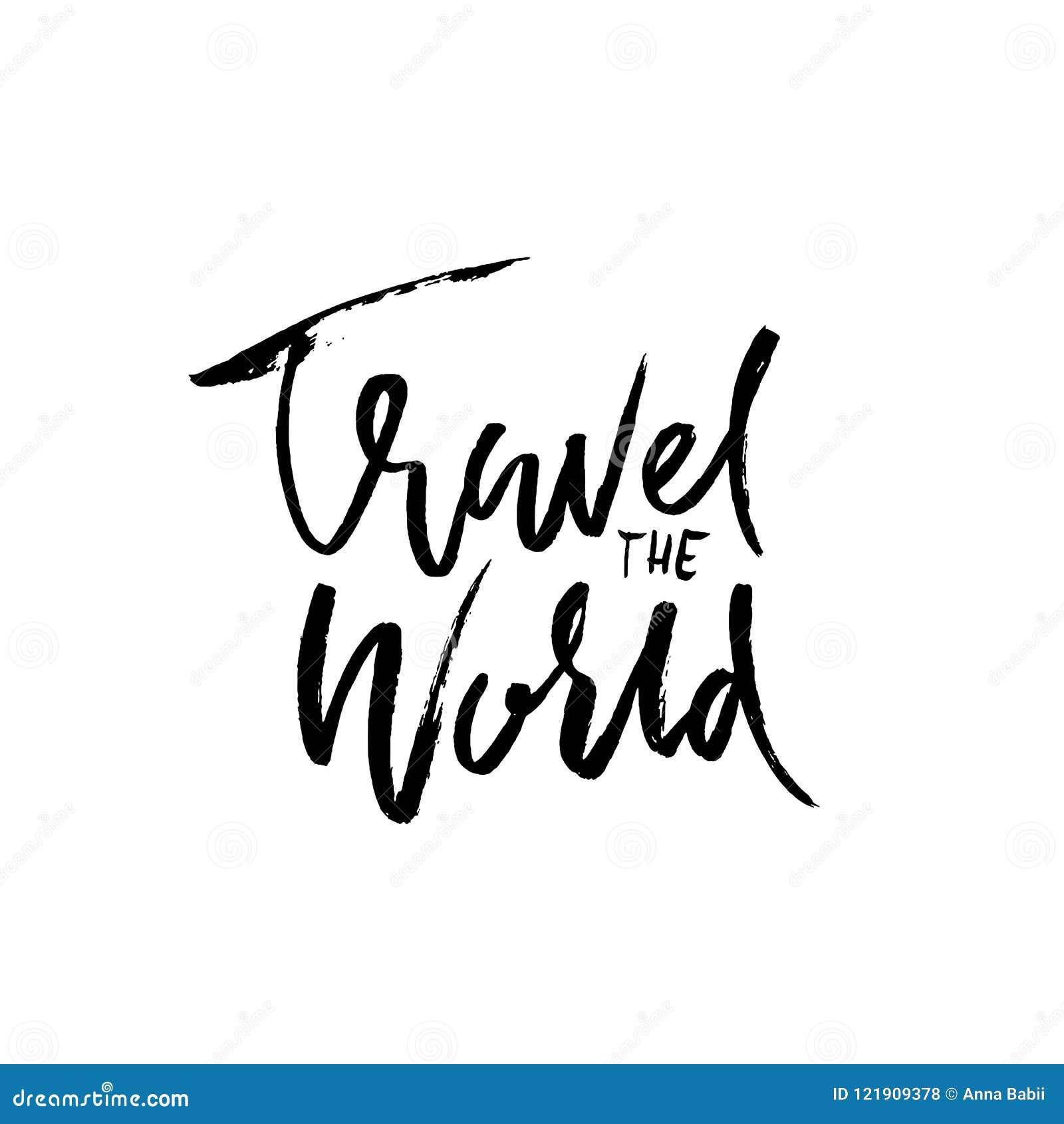 travel word drawing