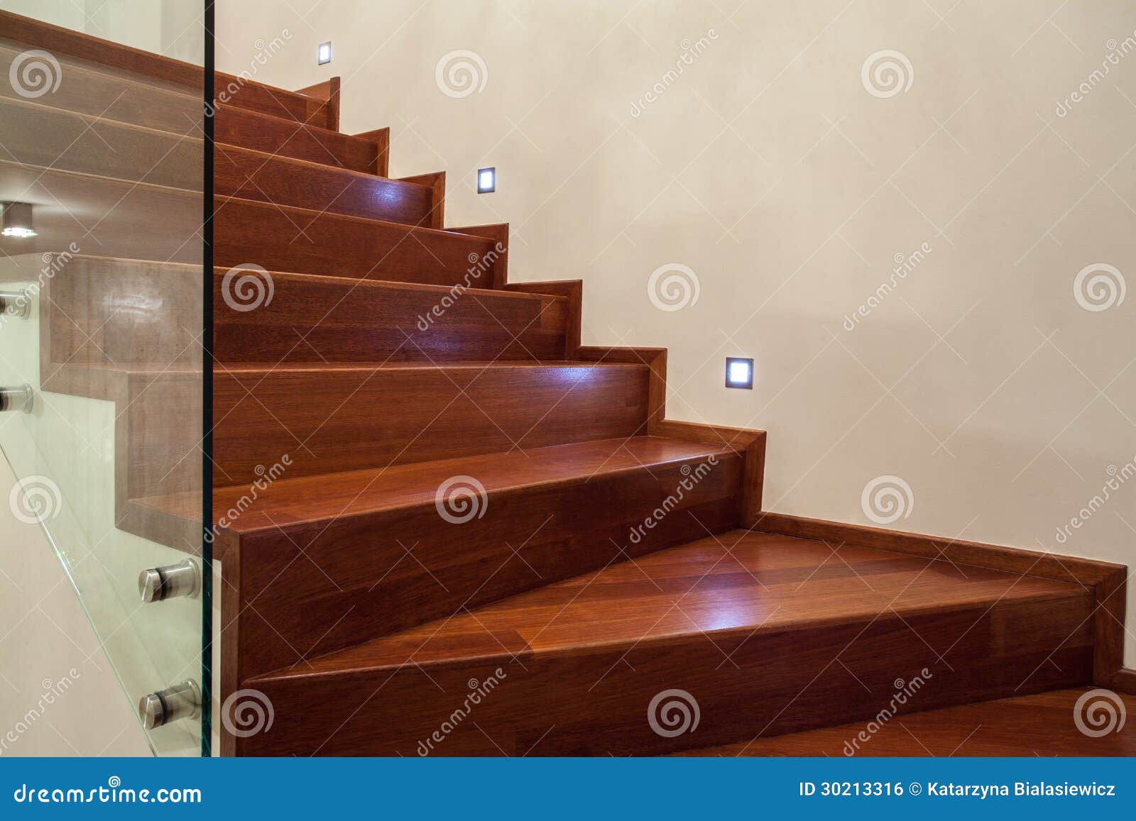 travertine house- stairs in close up
