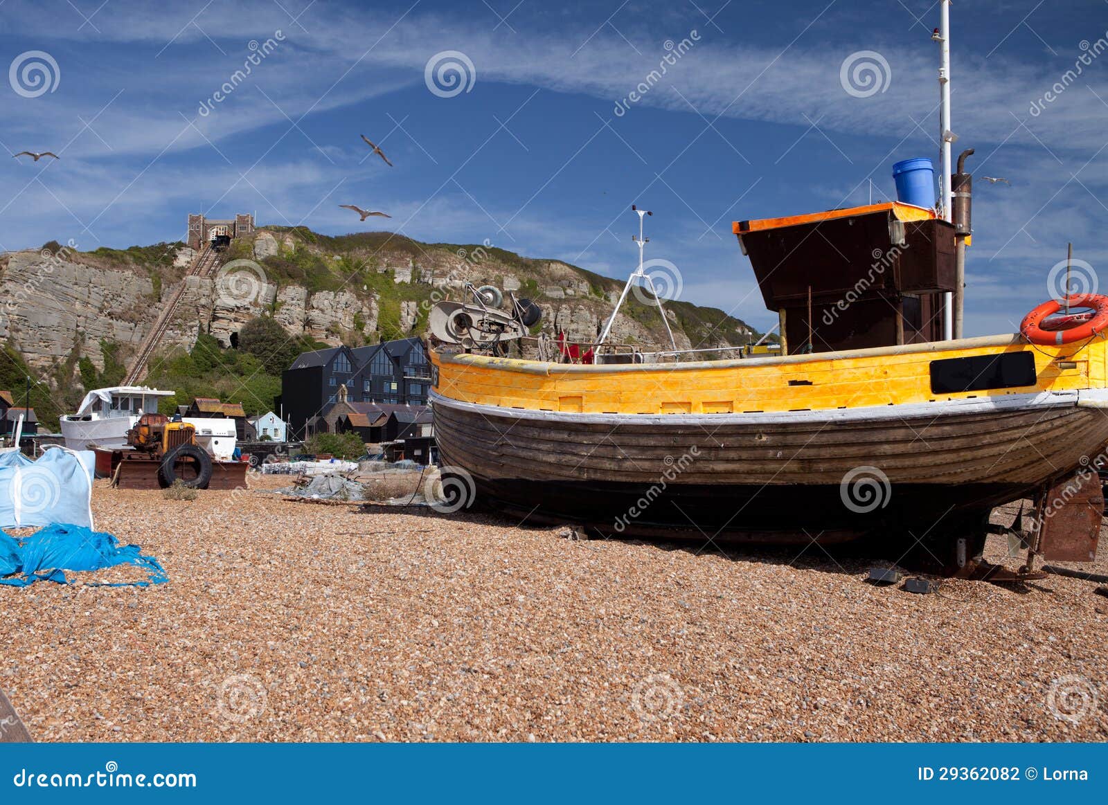 Trawler hastings fishing stock photo. Image of hull, wooden 29362082