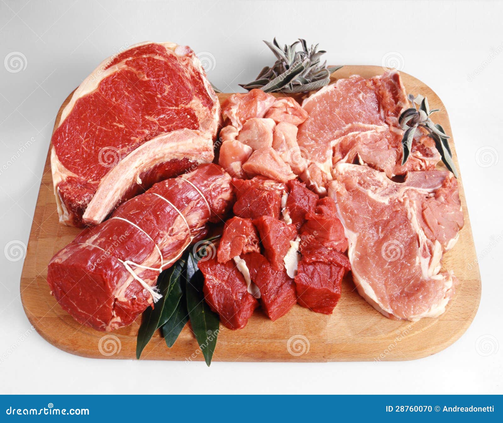 Tray of assorted red meat stock photo. Image of nutrition 28760070