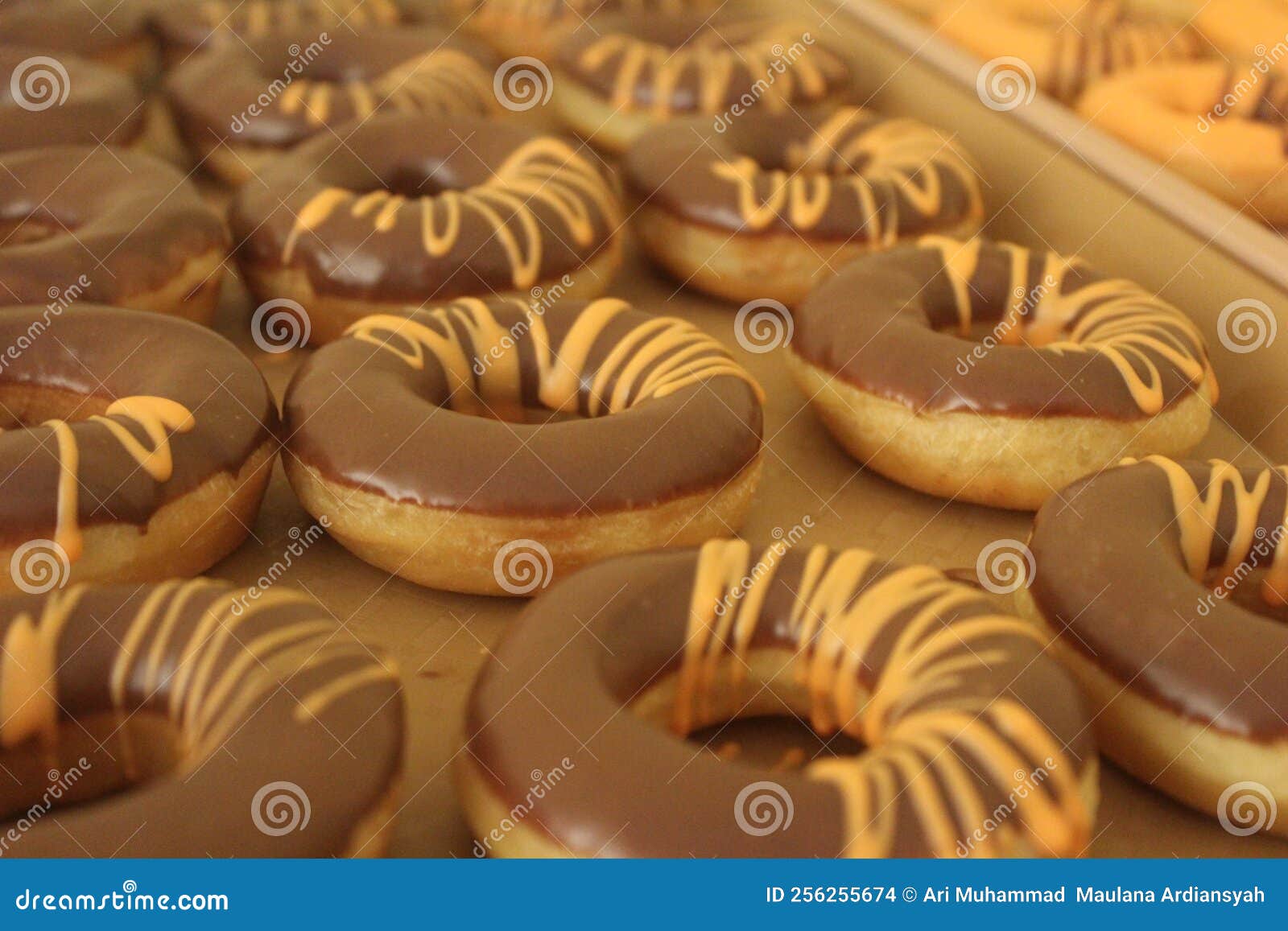 A tray of donuts stock photo. Image of fresh, produce 256255674
