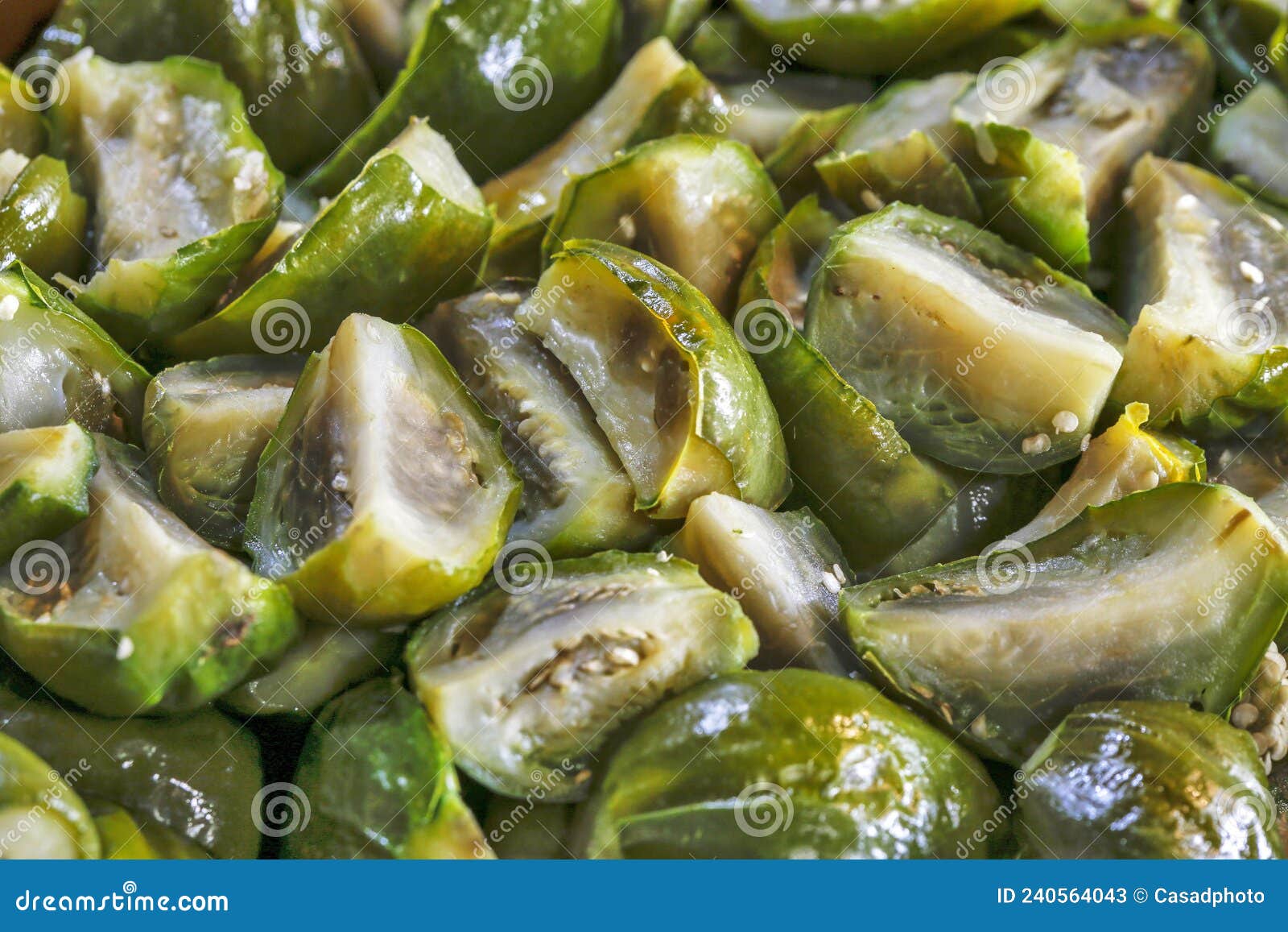 Tray of Salad of Cooked Scarlet Eggplant, or Jilo Stock Image - Image of  gilo, diet: 240564043