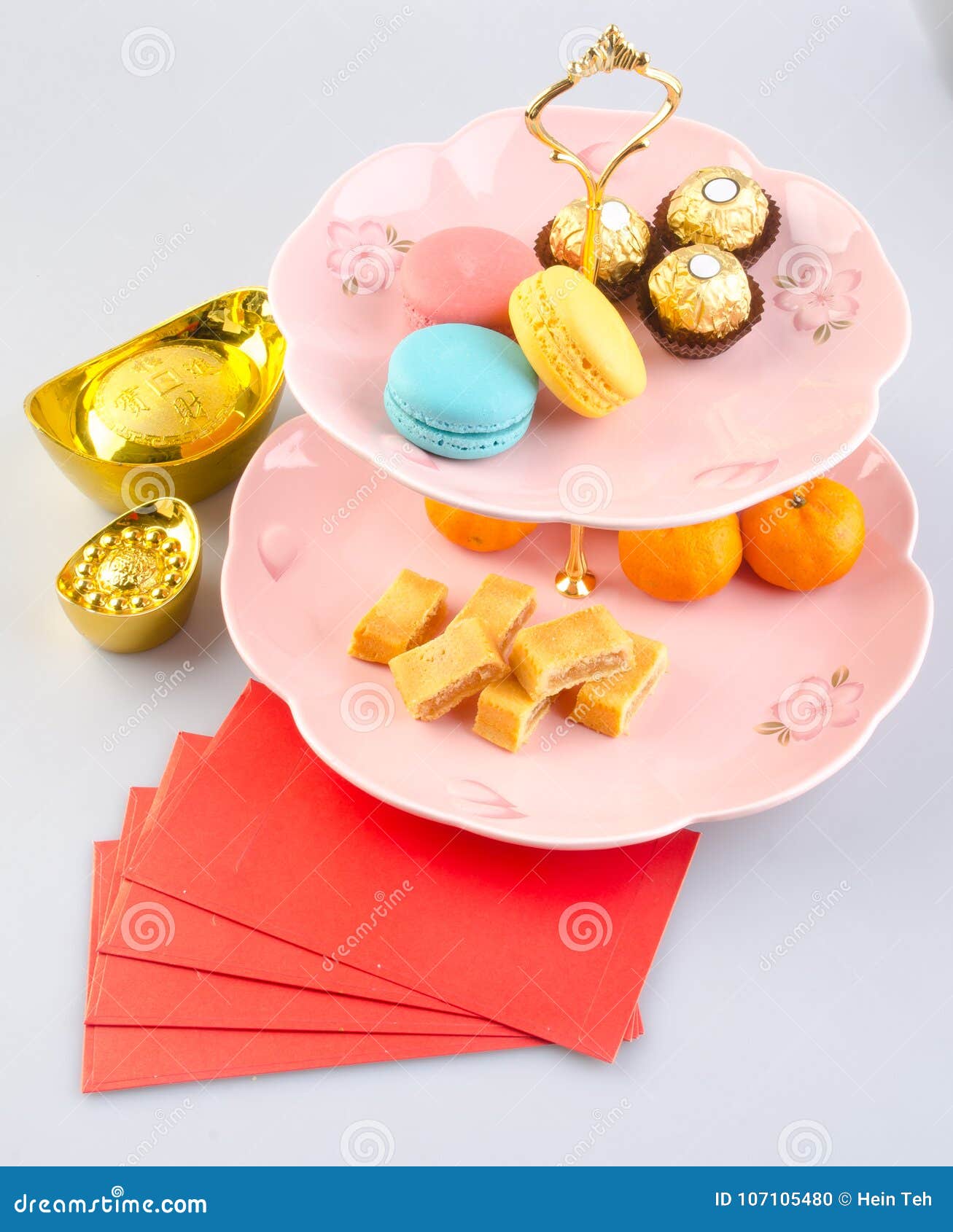 Tray or Serving Tray with Dessert on Background. Stock Photo Image of