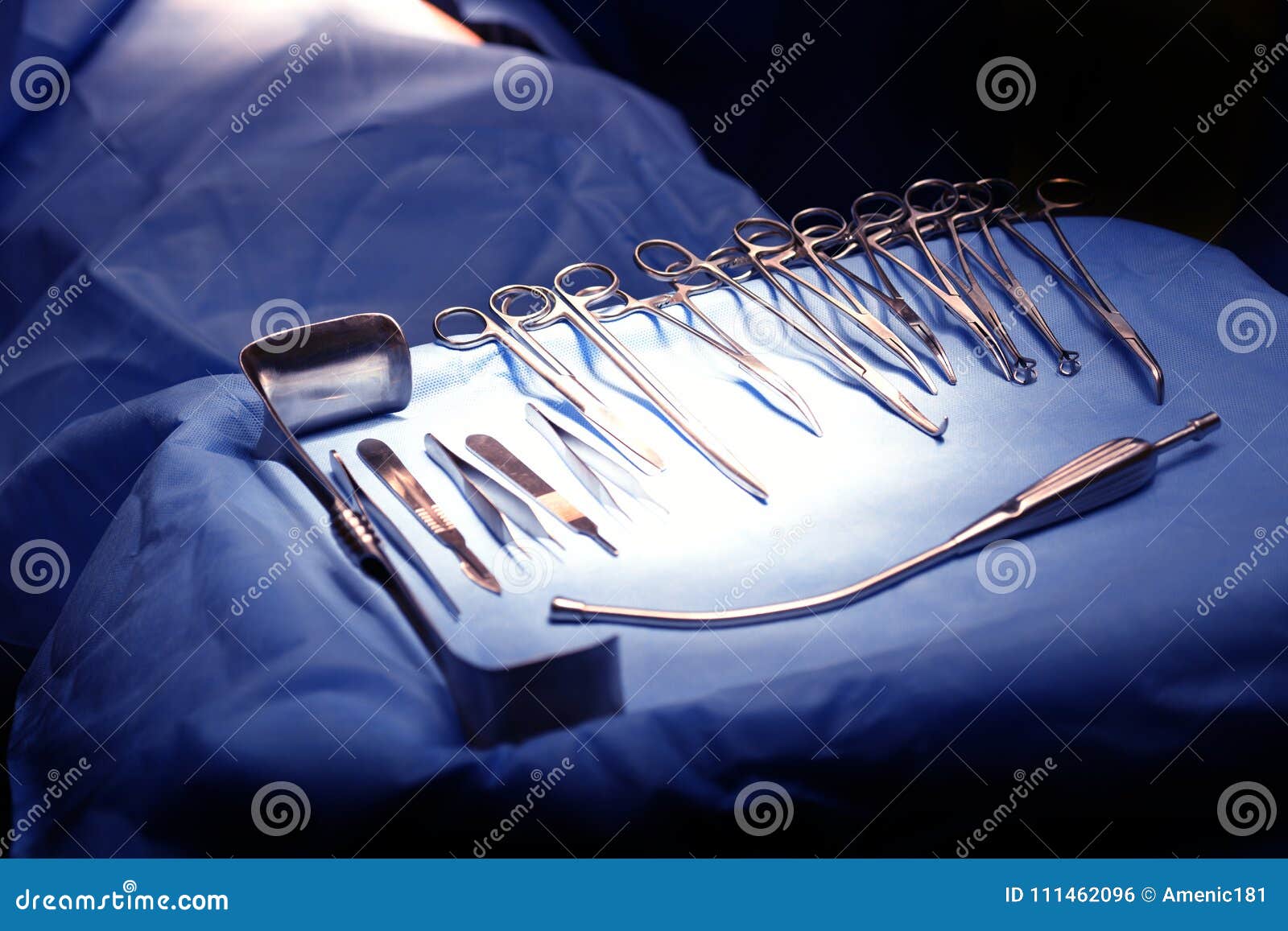 Tray of Surgical Instruments Stock Photo Image of health, monitor