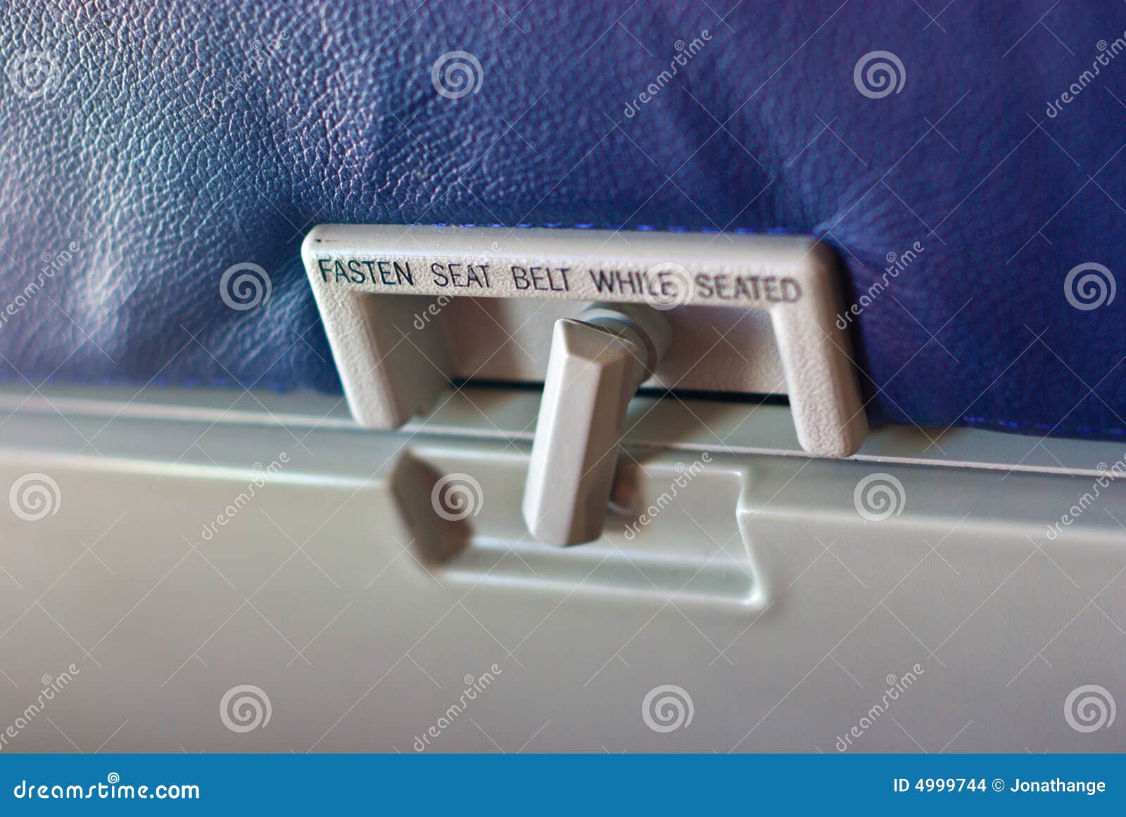 Water Bottle On Tray Airplane Interior Stock Photo 1336212170