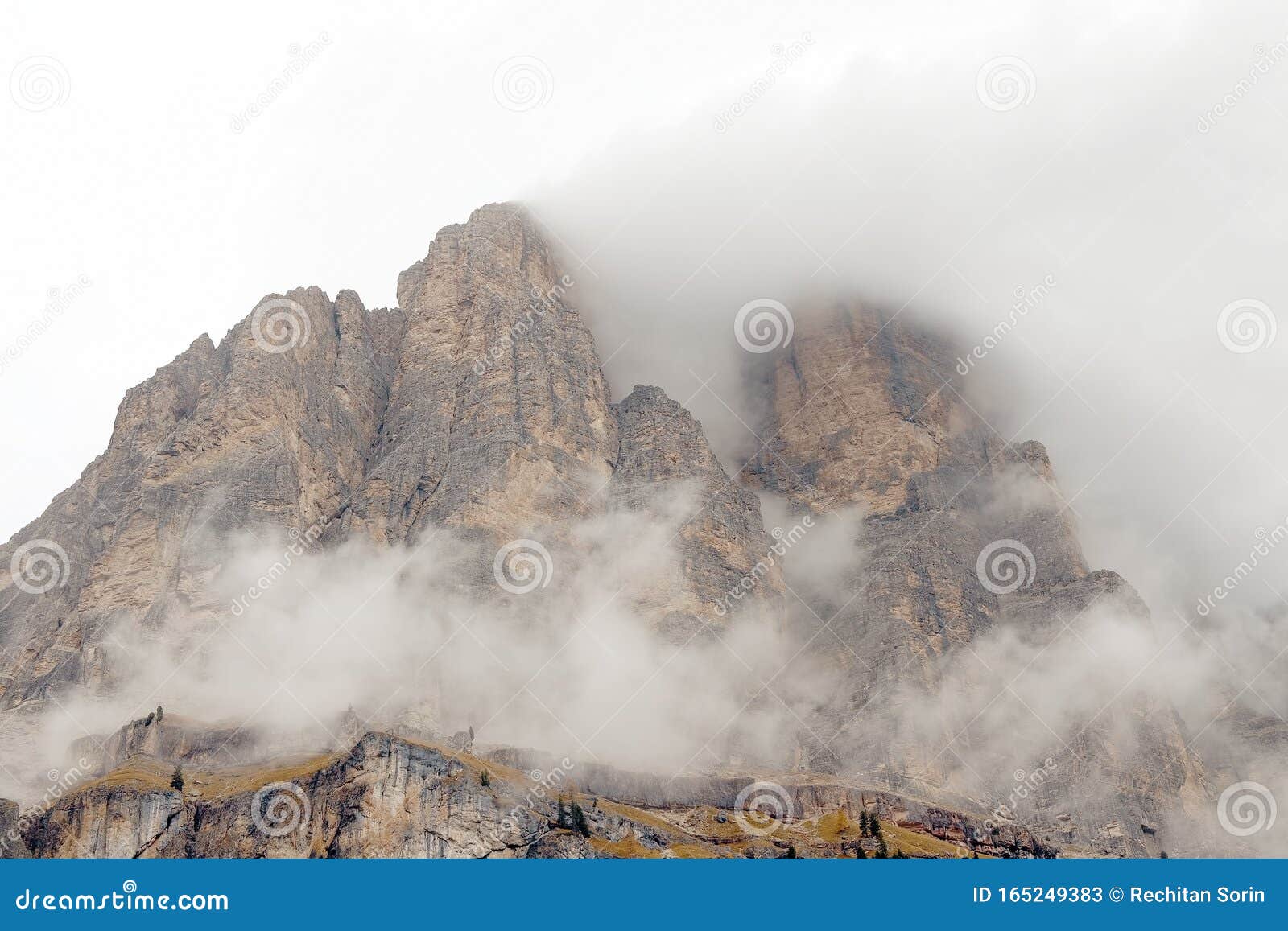 tre cime di lavaredo seen from the famous viewpoint situated near lago di landro.