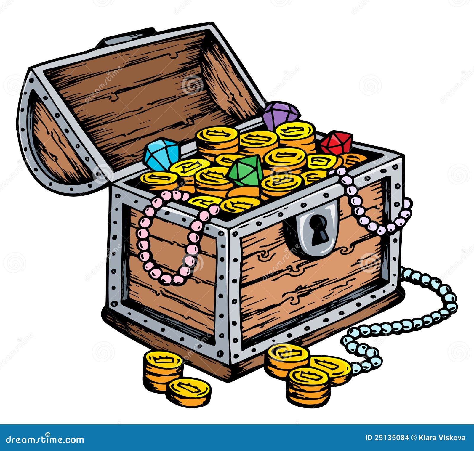 pirate treasure chest drawing