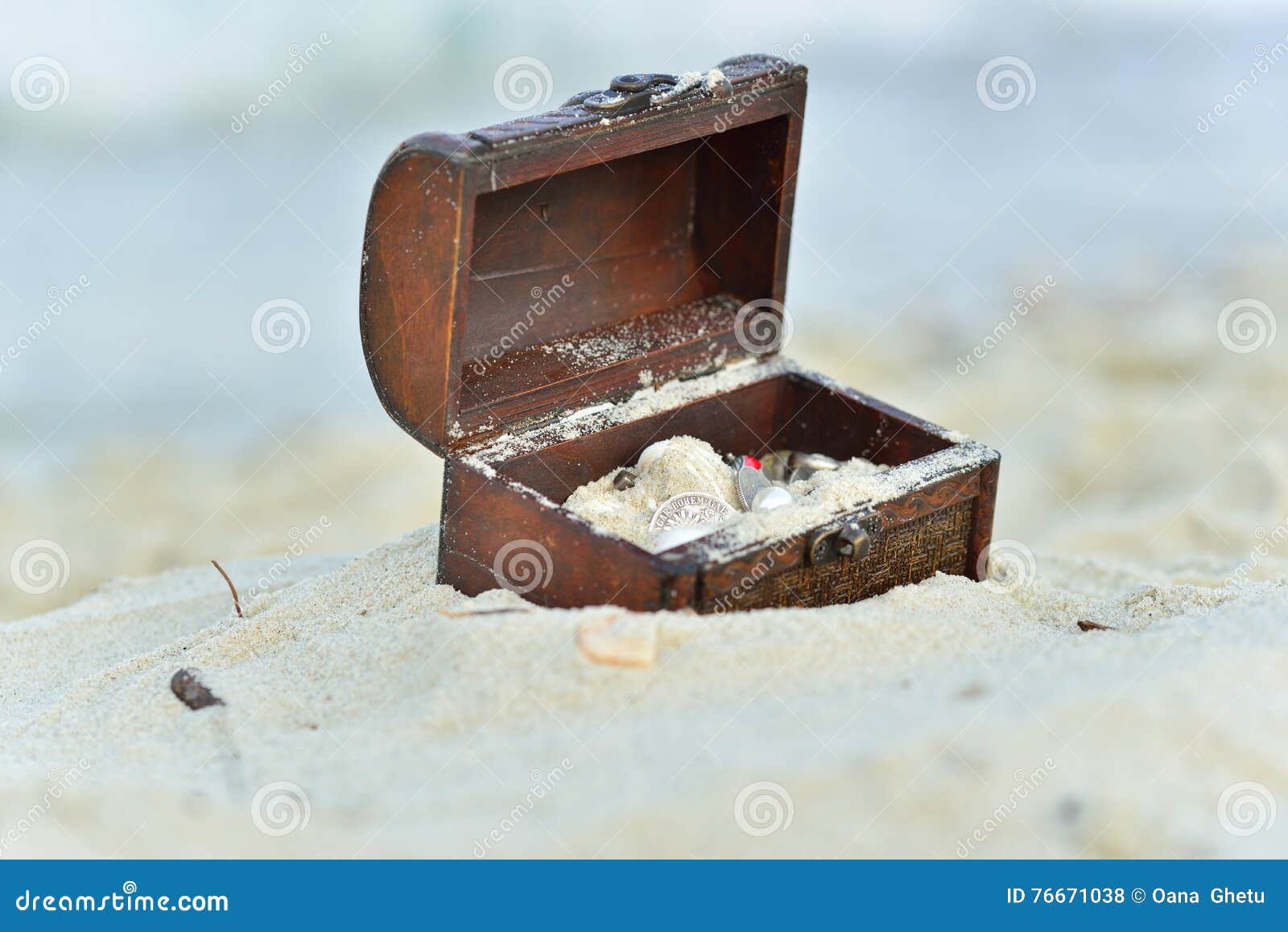 Treasure chests stock photo. Image of coast, mystery 76671038