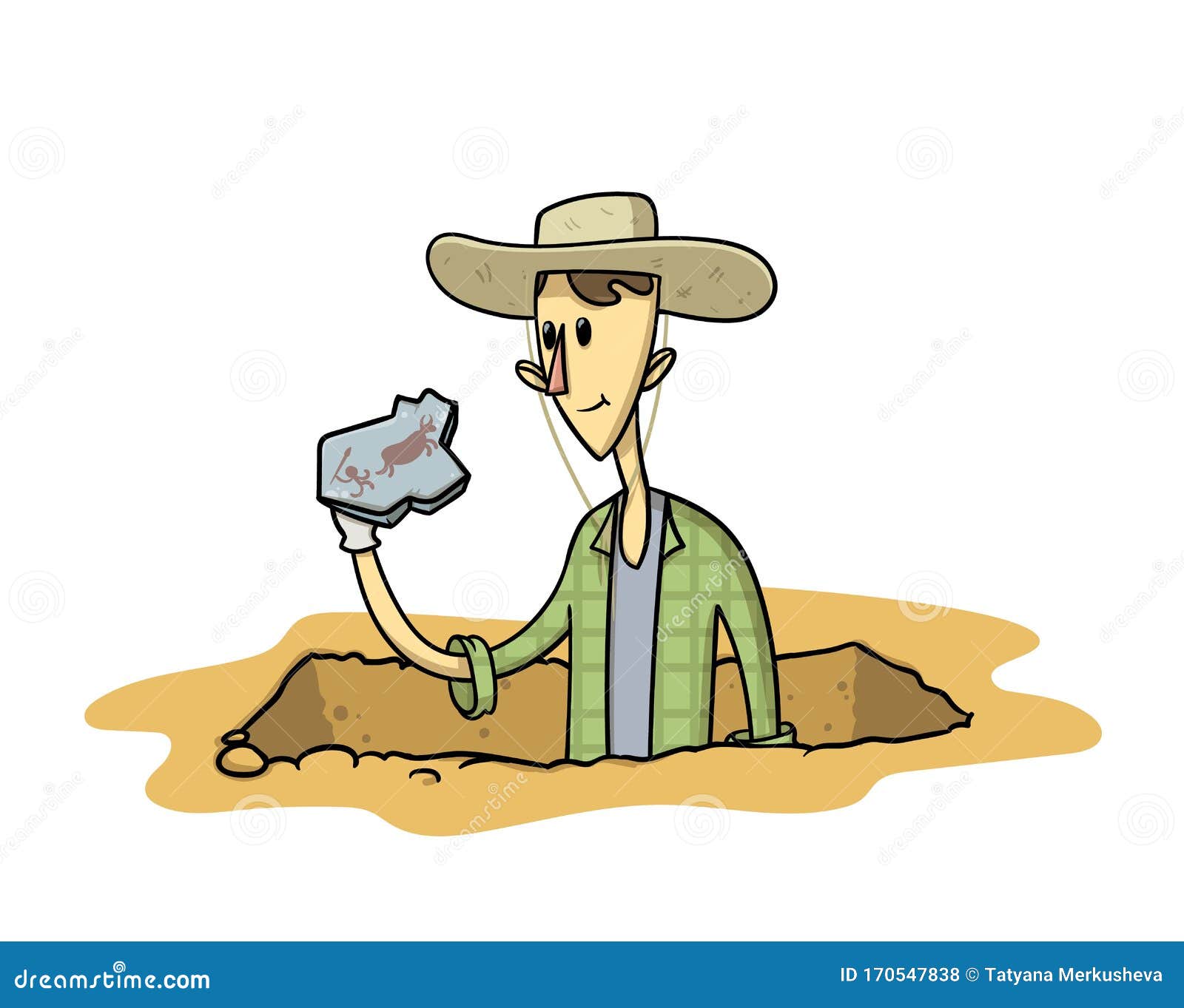 Young Archaeologist Character With Camera In Hands Cartoon Vector