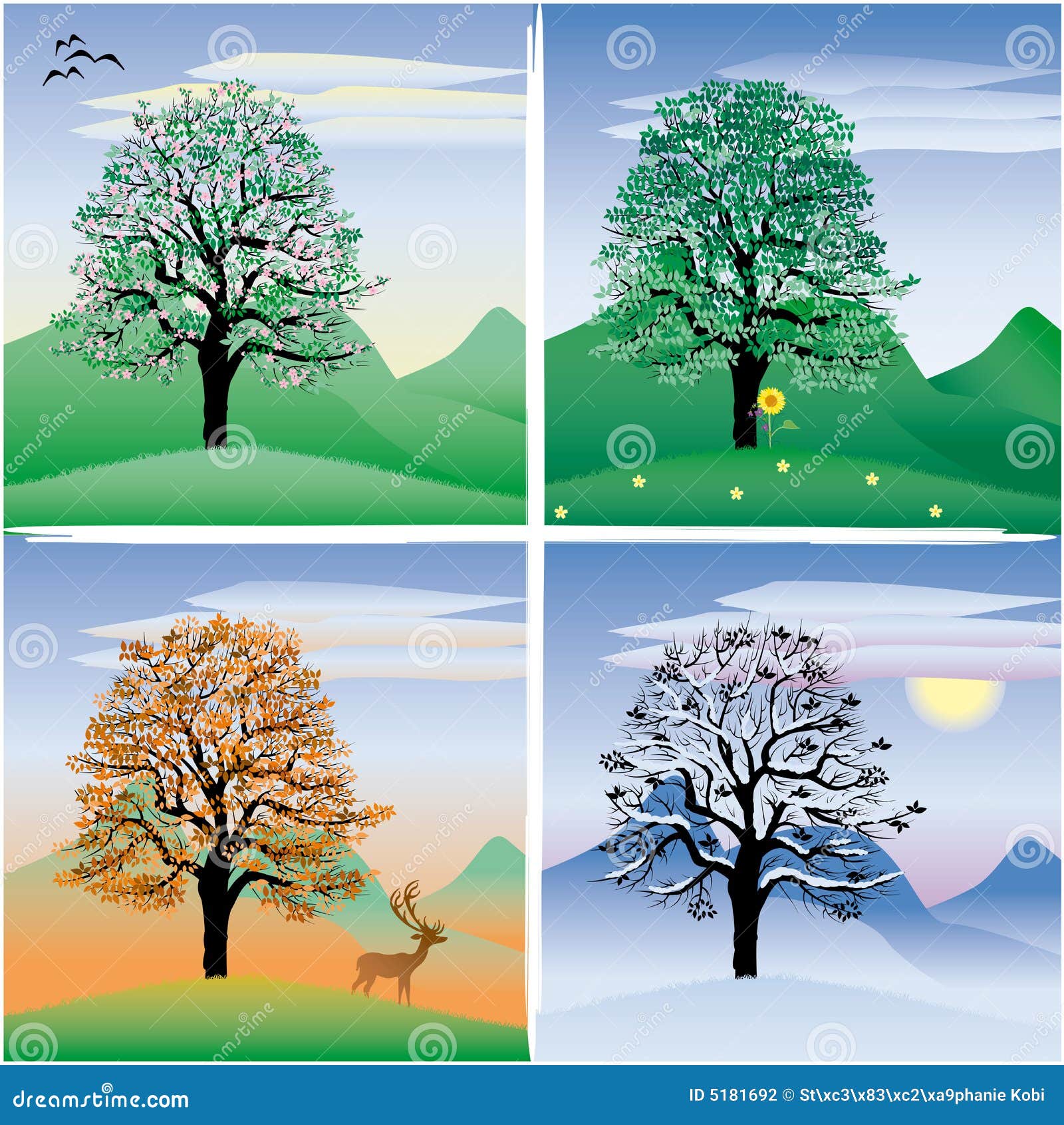 tree stock illustration. illustration of autumn, winter