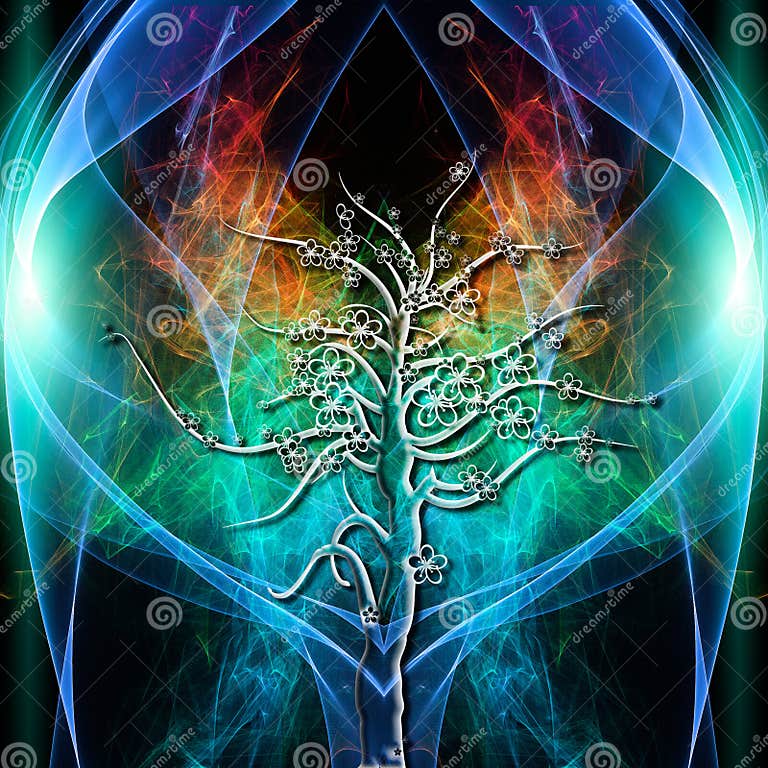 Tree Aura stock illustration. Illustration of majestic - 48350506