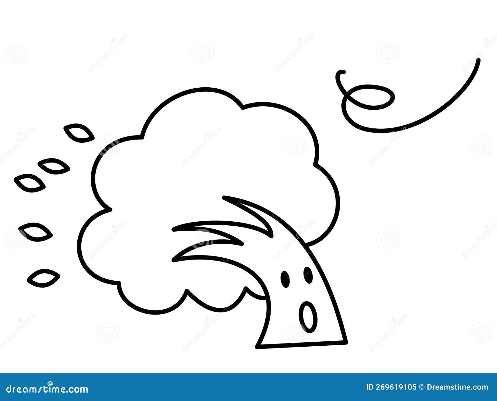 Tree Blown In Storm With Jesus Roots Royalty Free Stock Image tree-blown-in-storm-with-jesus-roots-royalty-free-stock-image