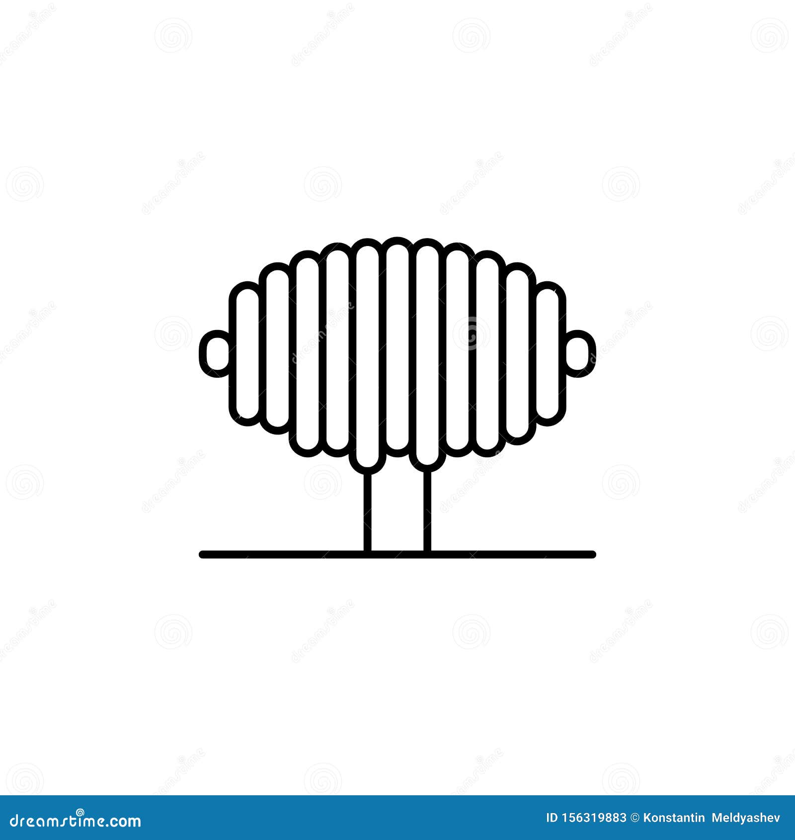 Tree, Eucalyptus Icon. Simple Thin Line, Outline Vector of Trees Icons