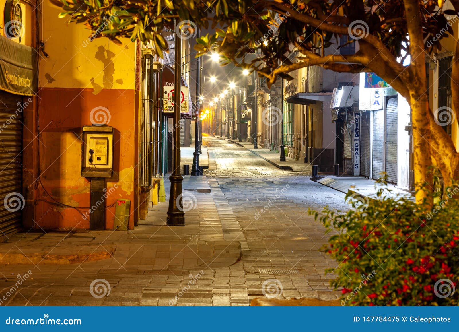 Street at Dawn in San Luis Potosi Stock Image Image of travel