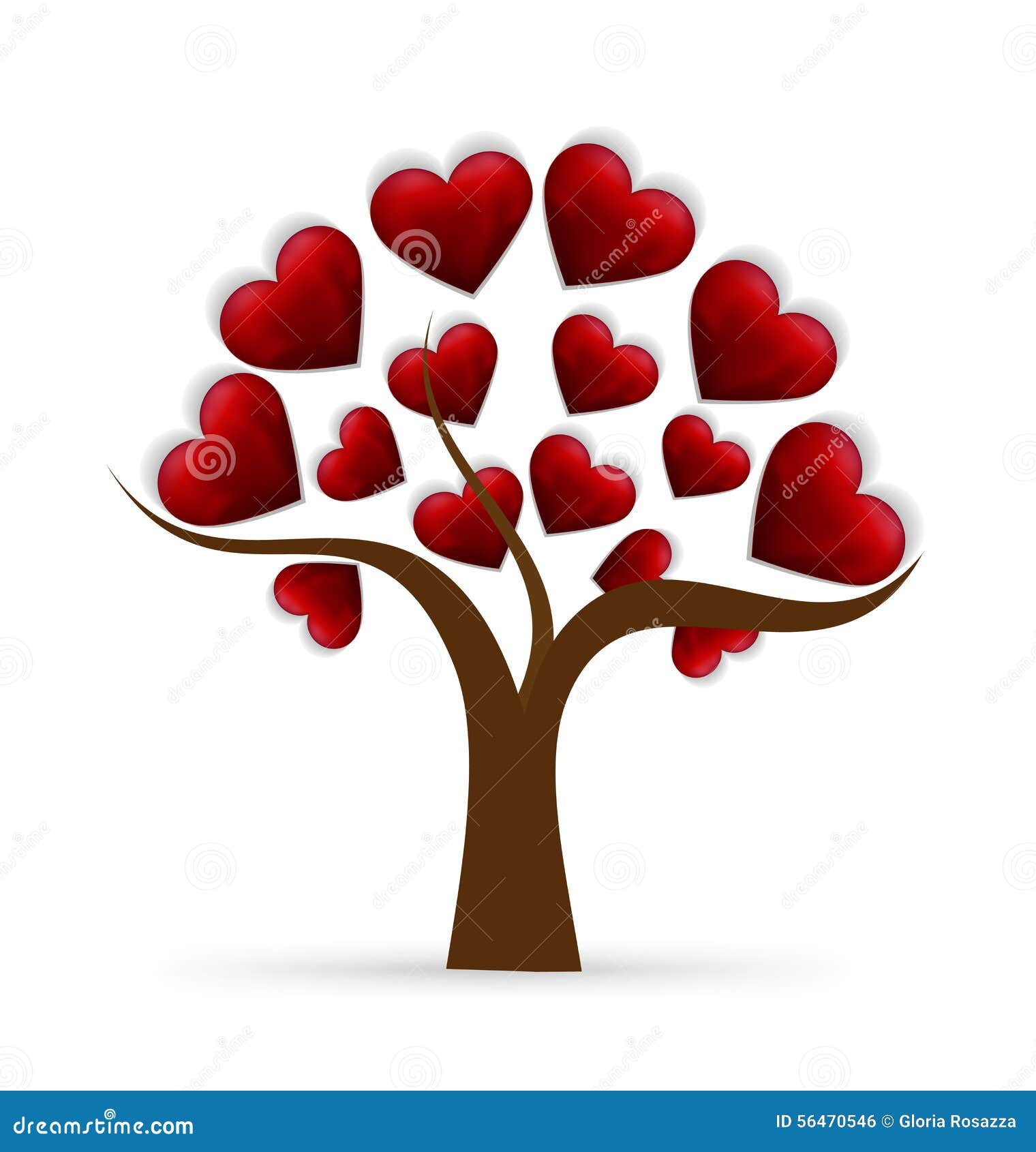 Tree Heart Love Logo Stock Vector Illustration Of Branding Tree Heart Love Logo Stock Vector Illustration Of Branding