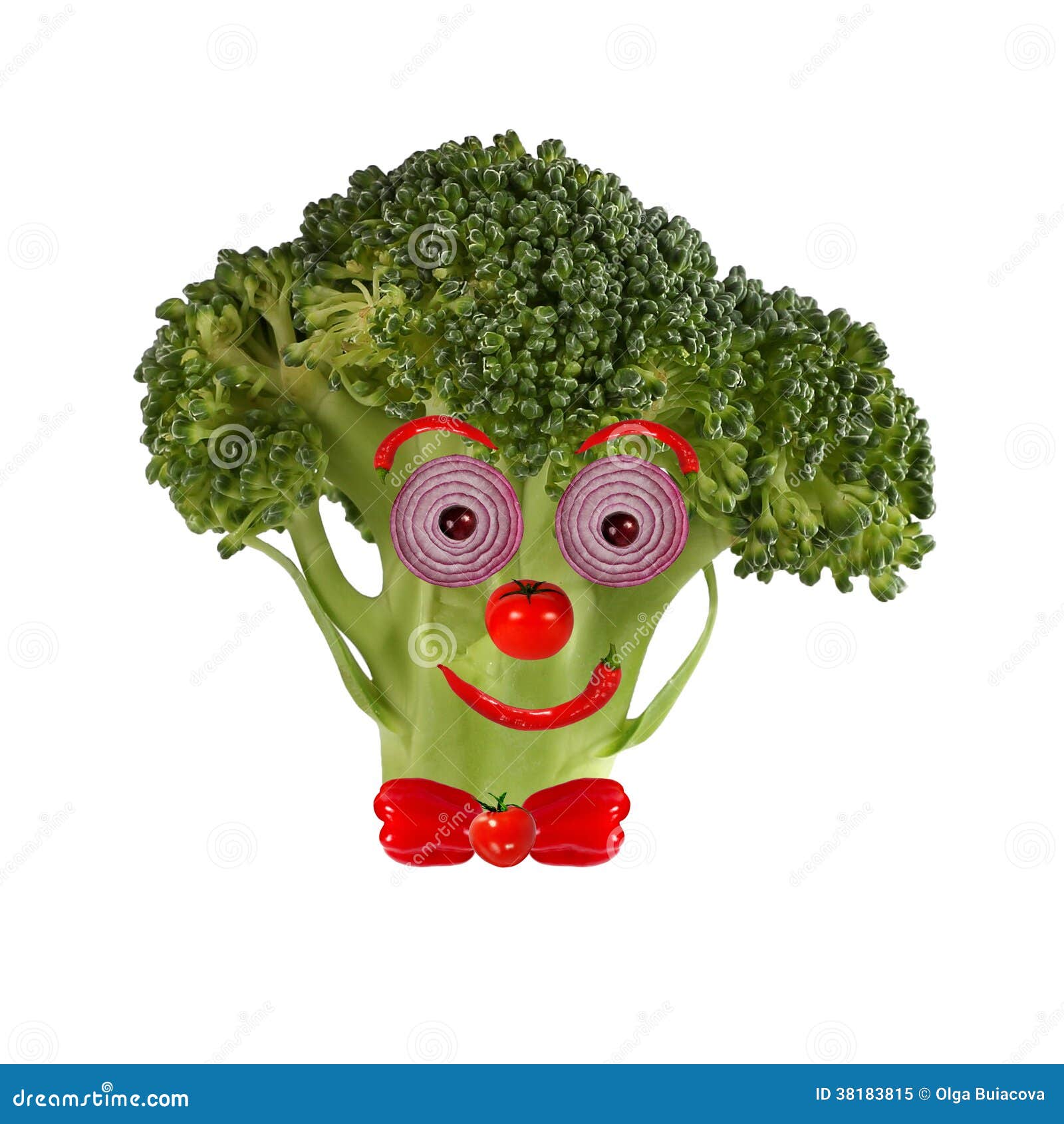 Tree with a Human Face Made ??of Fruits and Vegetables Stock Image