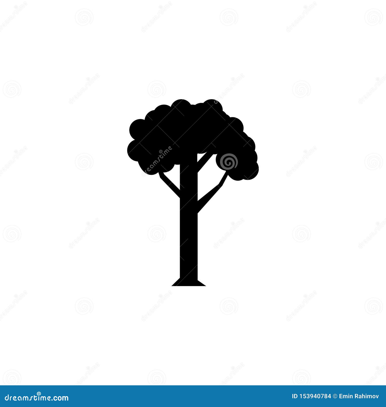 Tree icon - black sign eps ten