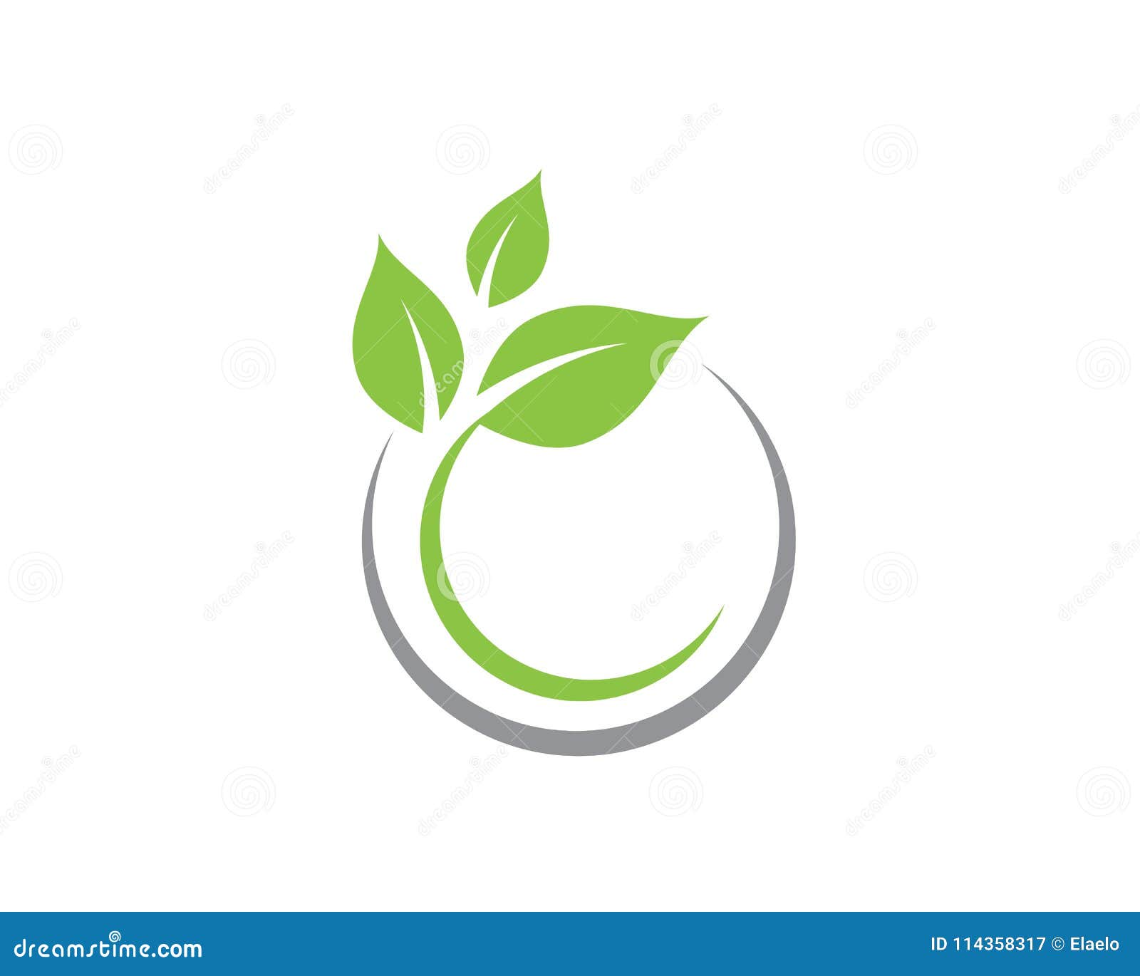 Tree Leaf Vector Icon Template Stock Vector - Illustration ...