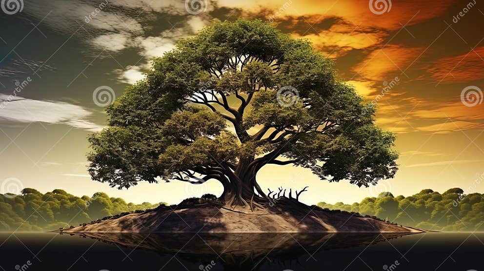 Tree of Life a Graphic Image of the Tree, Symbolizing Growth