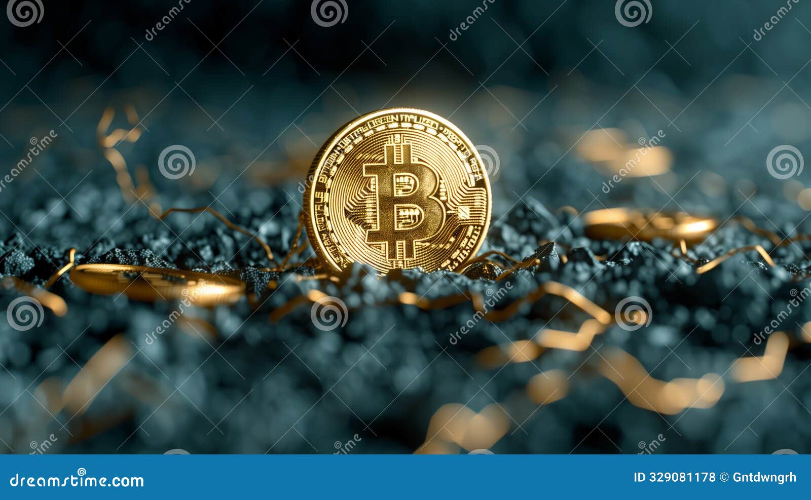 Bitcoin, Crypto Theme, Financial and Investment Background Stock  Illustration - Illustration of block, digital: 329081178