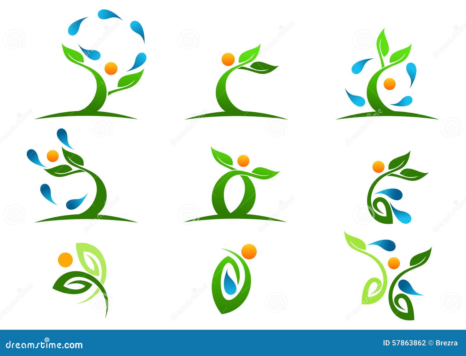 tree,plant,people,water,natural,logo,health,sun,leaf,ecology, icon   set